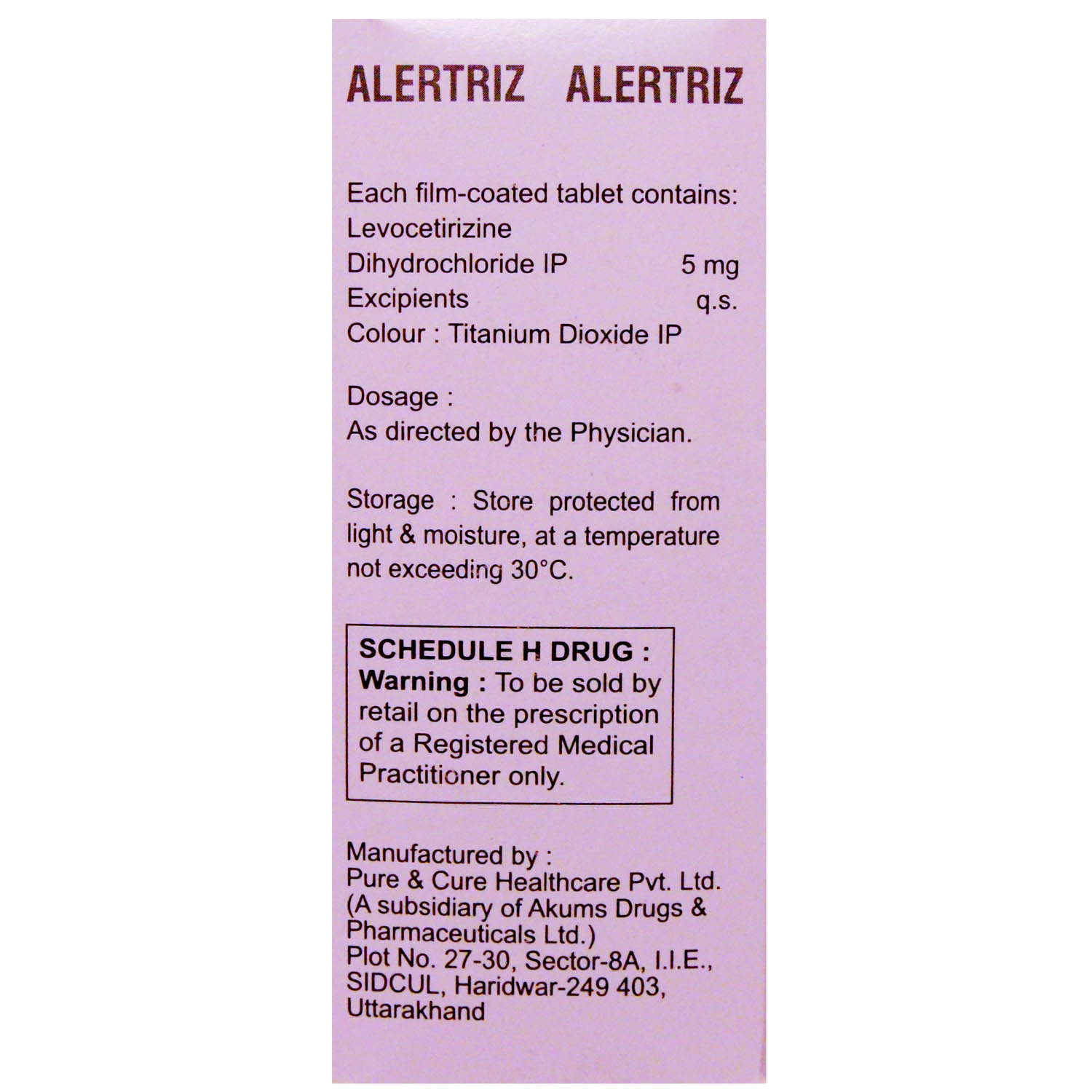 Alertriz 5 mg Tablet 10's, Pack of 10 TabletS Alertriz 5 mg Tablet 10's, Pack of 10 TabletS