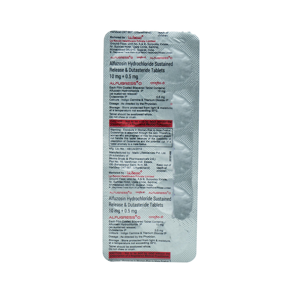 Alfugress-D Tablet 10's, Pack of 10 TabletS Alfugress-D Tablet 10's, Pack of 10 TabletS