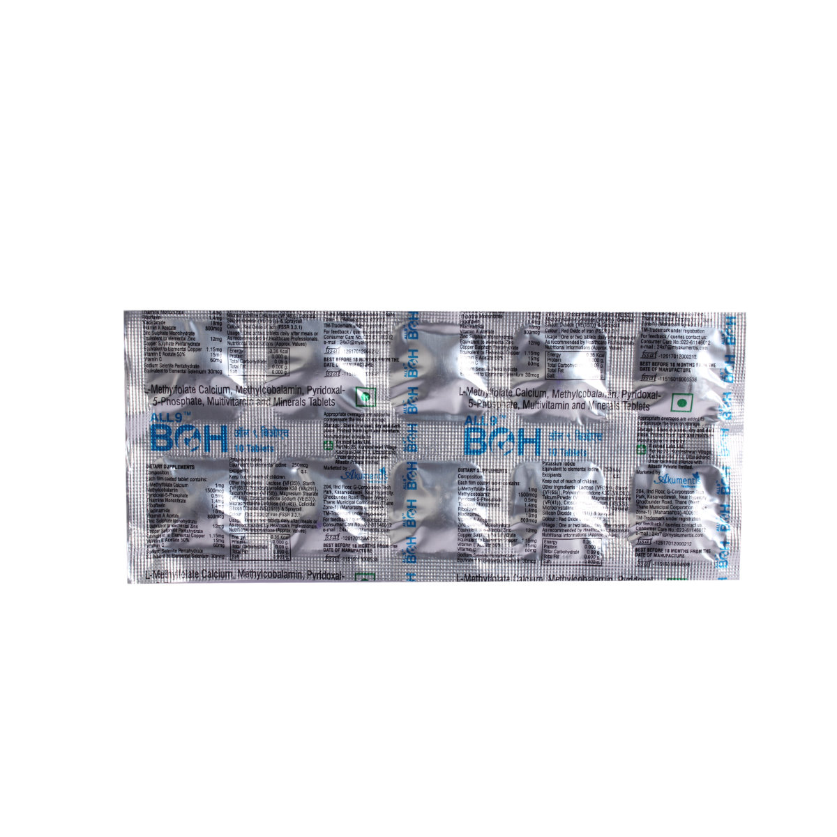 All 9 BOH Tablet 10's, Pack of 10 All 9 BOH Tablet 10's, Pack of 10