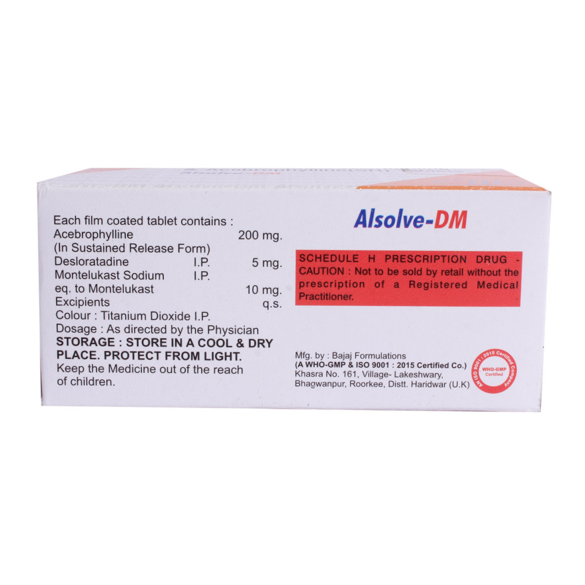 Alsolve-DM Tablet 10's, Pack of 10 TABLETS Alsolve-DM Tablet 10's, Pack of 10 TABLETS