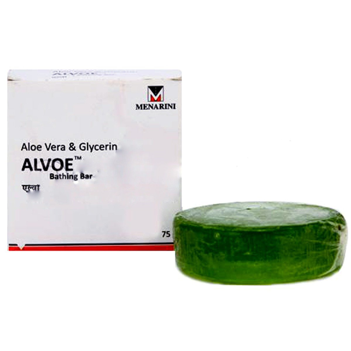 Alvoe Bathing Bar 75 gm | Aloevera & Glycrine, Pack of 1 Alvoe Bathing Bar 75 gm | Aloevera & Glycrine, Pack of 1
