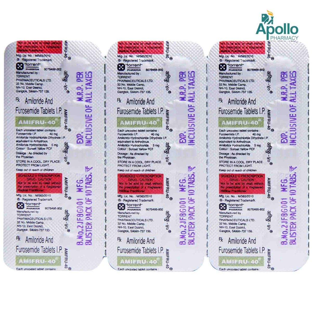 Amifru 40 Tablet 10's, Pack of 10 TABLETS Amifru 40 Tablet 10's, Pack of 10 TABLETS