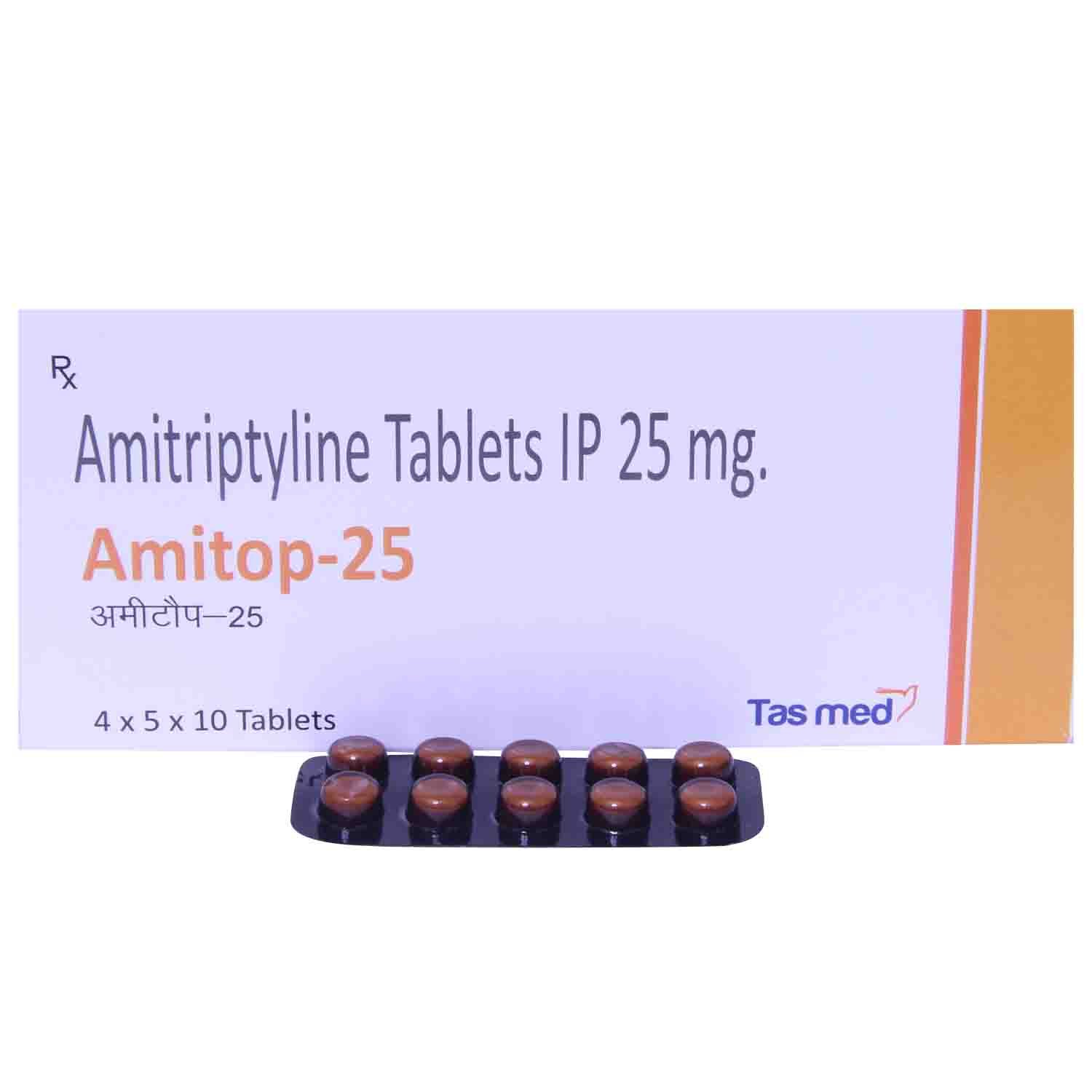 Amitop-25 Tablet 10's, Pack of 10 TABLETS Amitop-25 Tablet 10's, Pack of 10 TABLETS