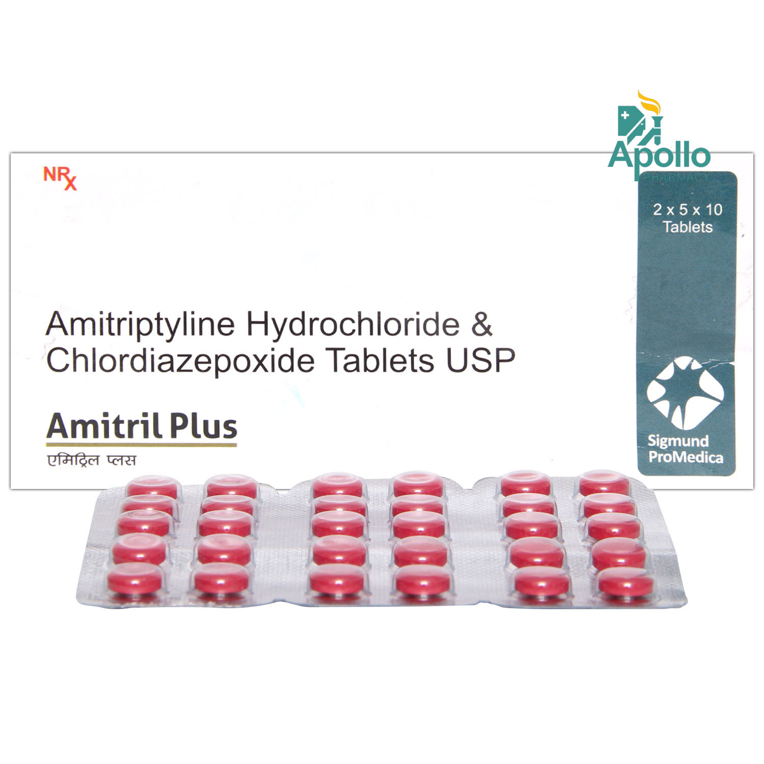 Amitril Plus Tablet 10's, Pack of 10 TABLETS Amitril Plus Tablet 10's, Pack of 10 TABLETS