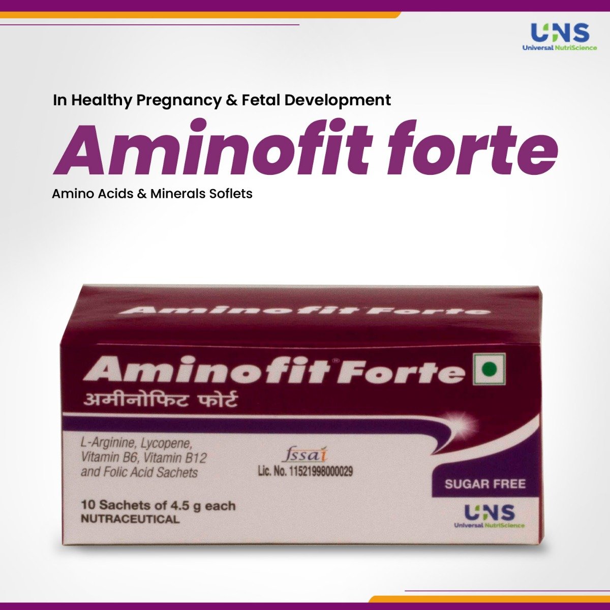 Aminofit Forte Sachet Orange 4.5 gm, Pack of 1 SACHETS Aminofit Forte Sachet Orange 4.5 gm, Pack of 1 SACHETS