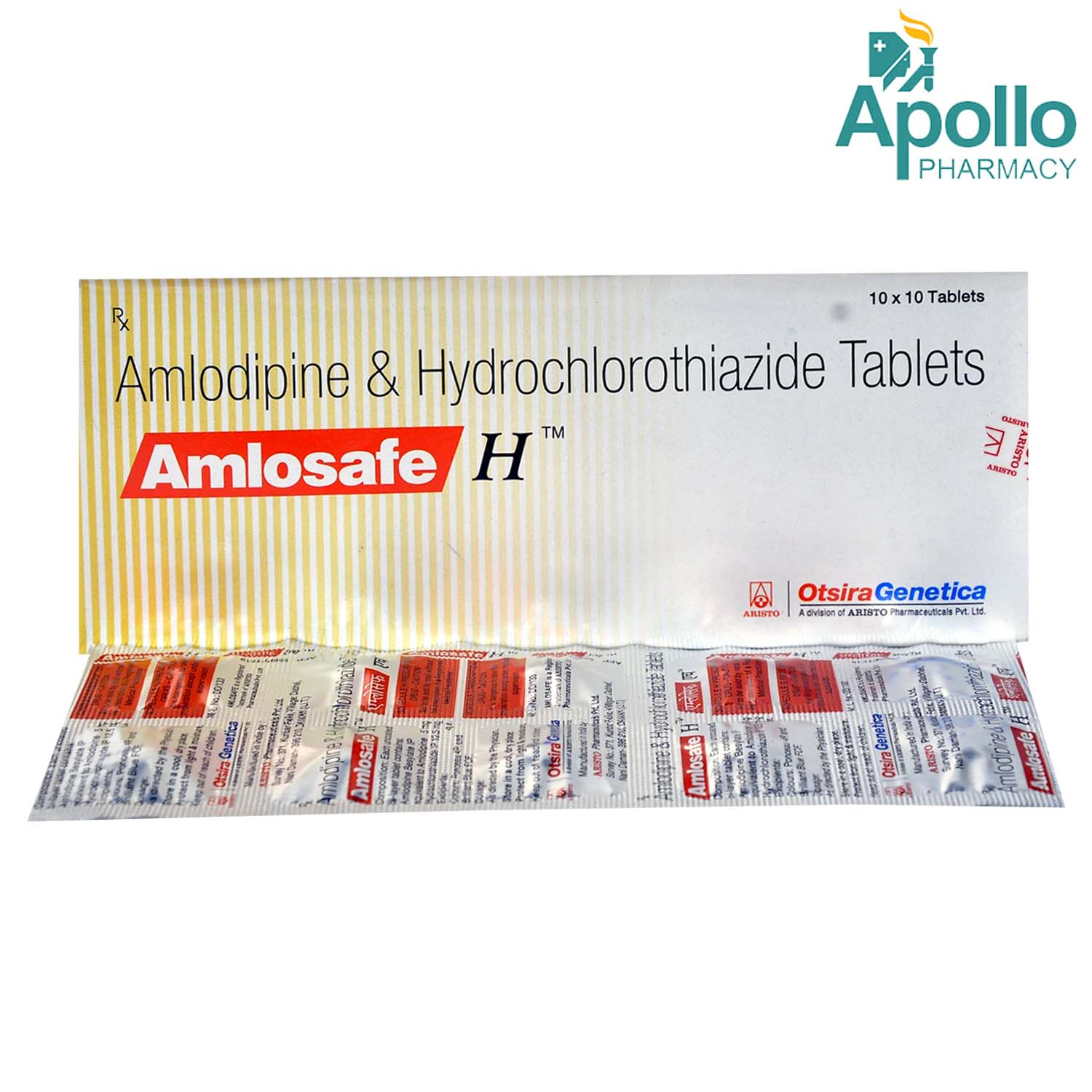 Amlosafe H Tablet 10's, Pack of 10 TABLETS Amlosafe H Tablet 10's, Pack of 10 TABLETS