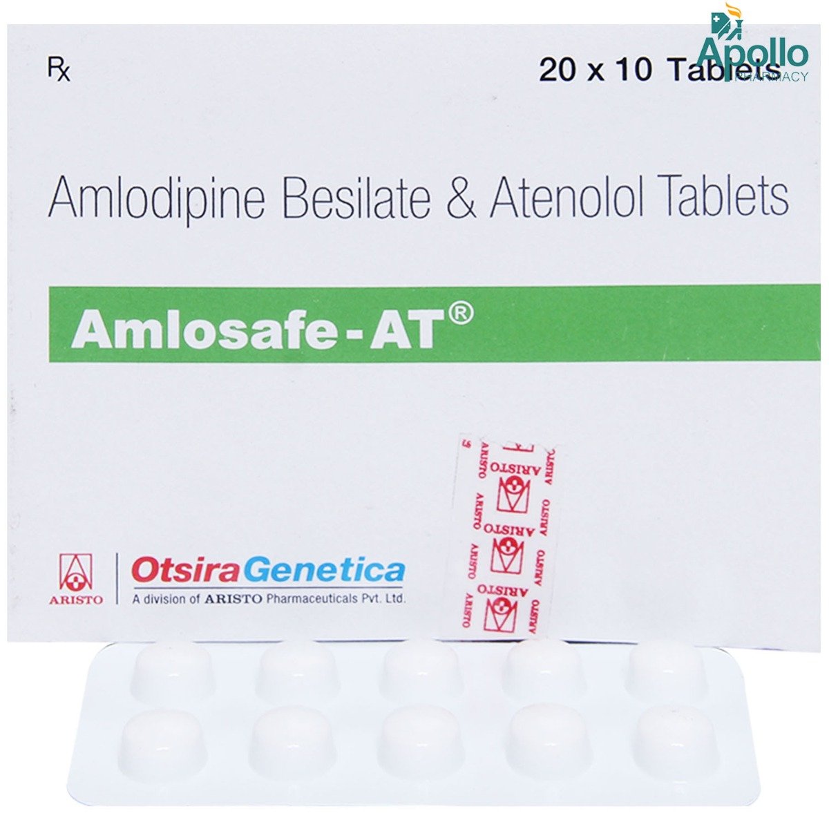 Amlosafe AT 5/50 Tablet 10's, Pack of 10 TABLETS Amlosafe AT 5/50 Tablet 10's, Pack of 10 TABLETS