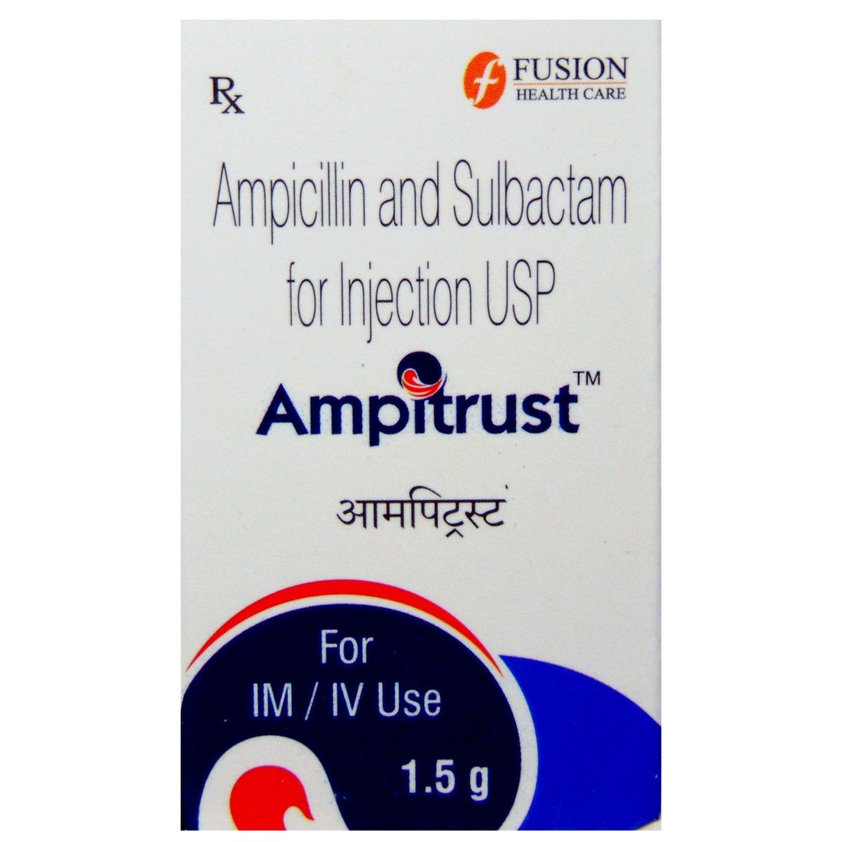 Ampitrust 1.5gm Injection 1's, Pack of 1 INJECTION Ampitrust 1.5gm Injection 1's, Pack of 1 INJECTION