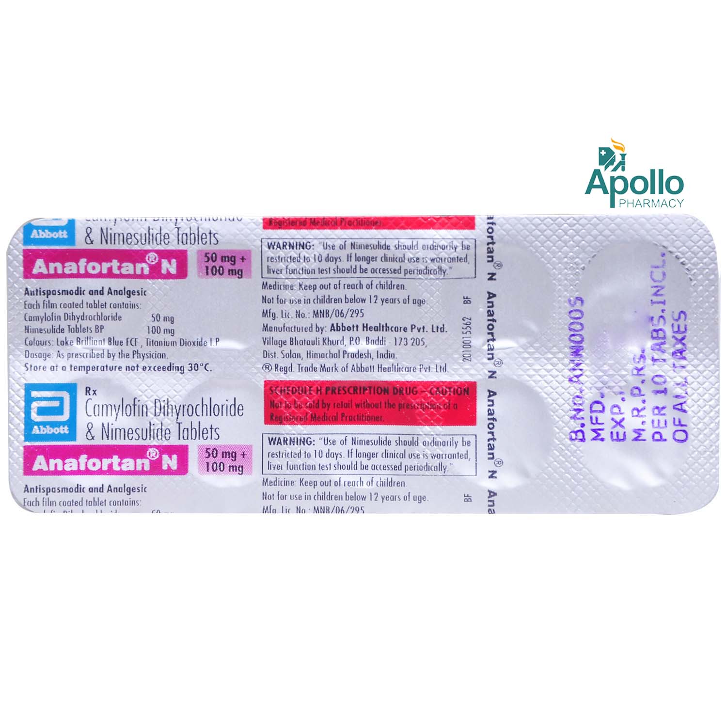 Anafortan N Tablet 10's, Pack of 10 TABLETS Anafortan N Tablet 10's, Pack of 10 TABLETS