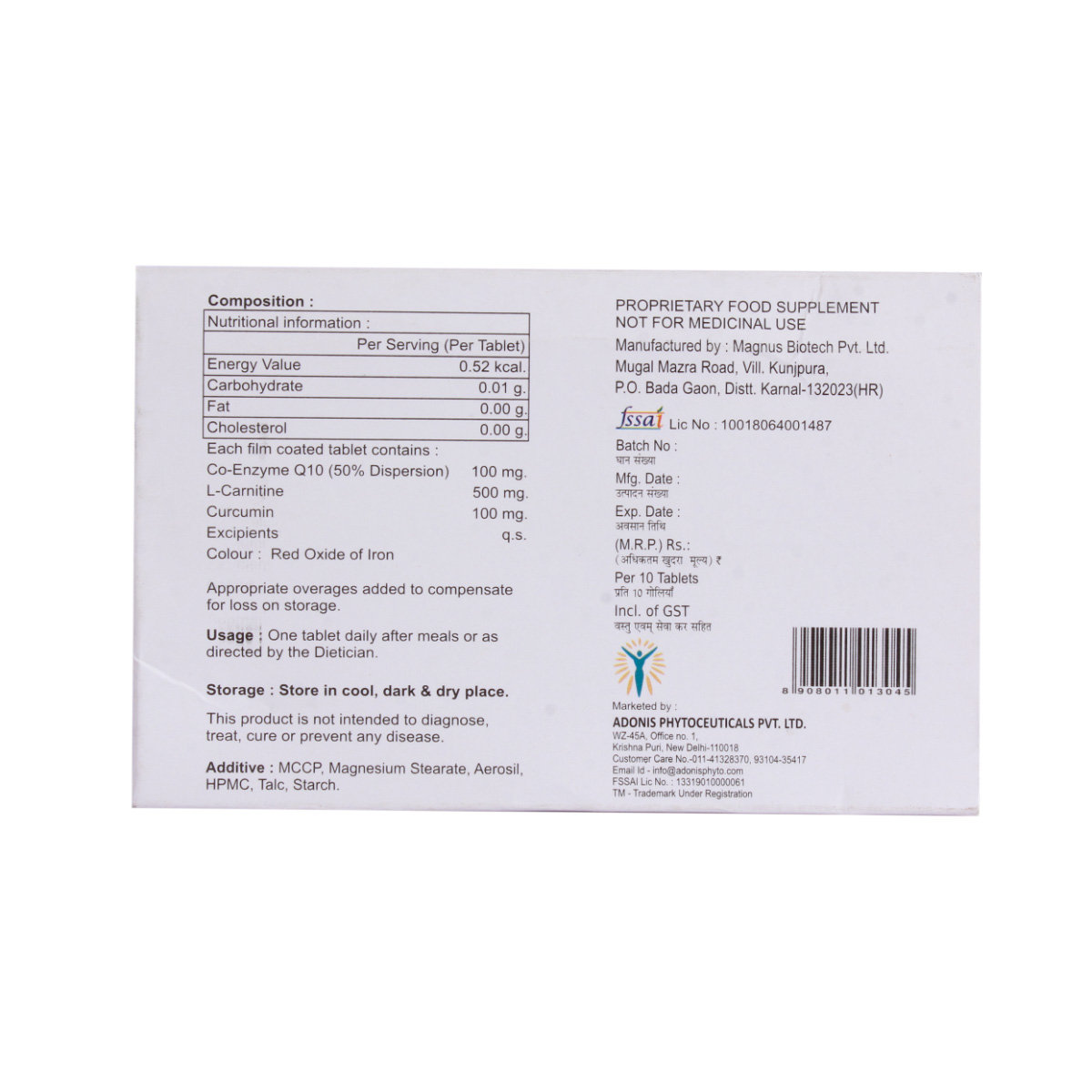 Andro-Q Tablet 10's, Pack of 10 Andro-Q Tablet 10's, Pack of 10