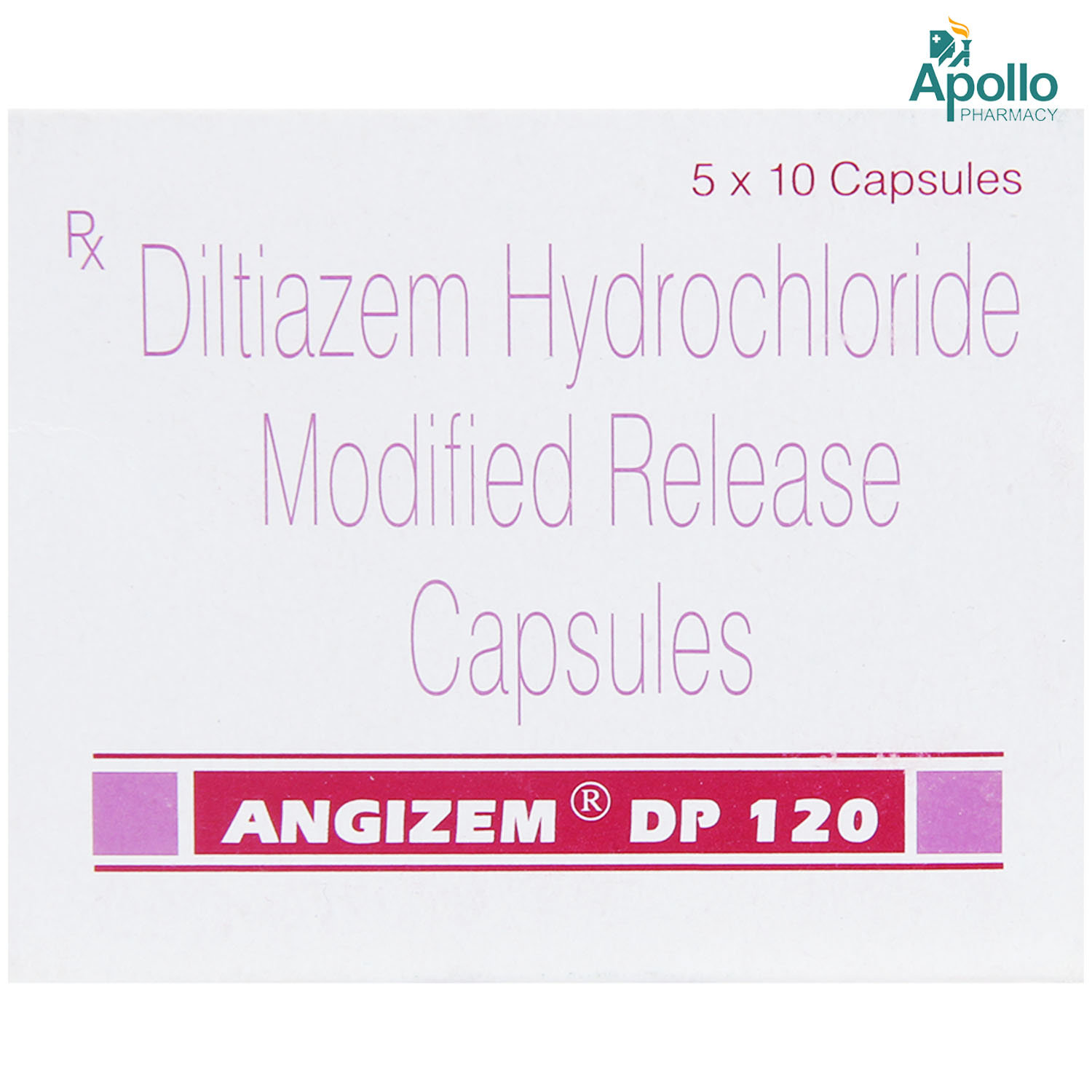 Angizem DP 120 Capsule 10's, Pack of 10 CAPSULES Angizem DP 120 Capsule 10's, Pack of 10 CAPSULES