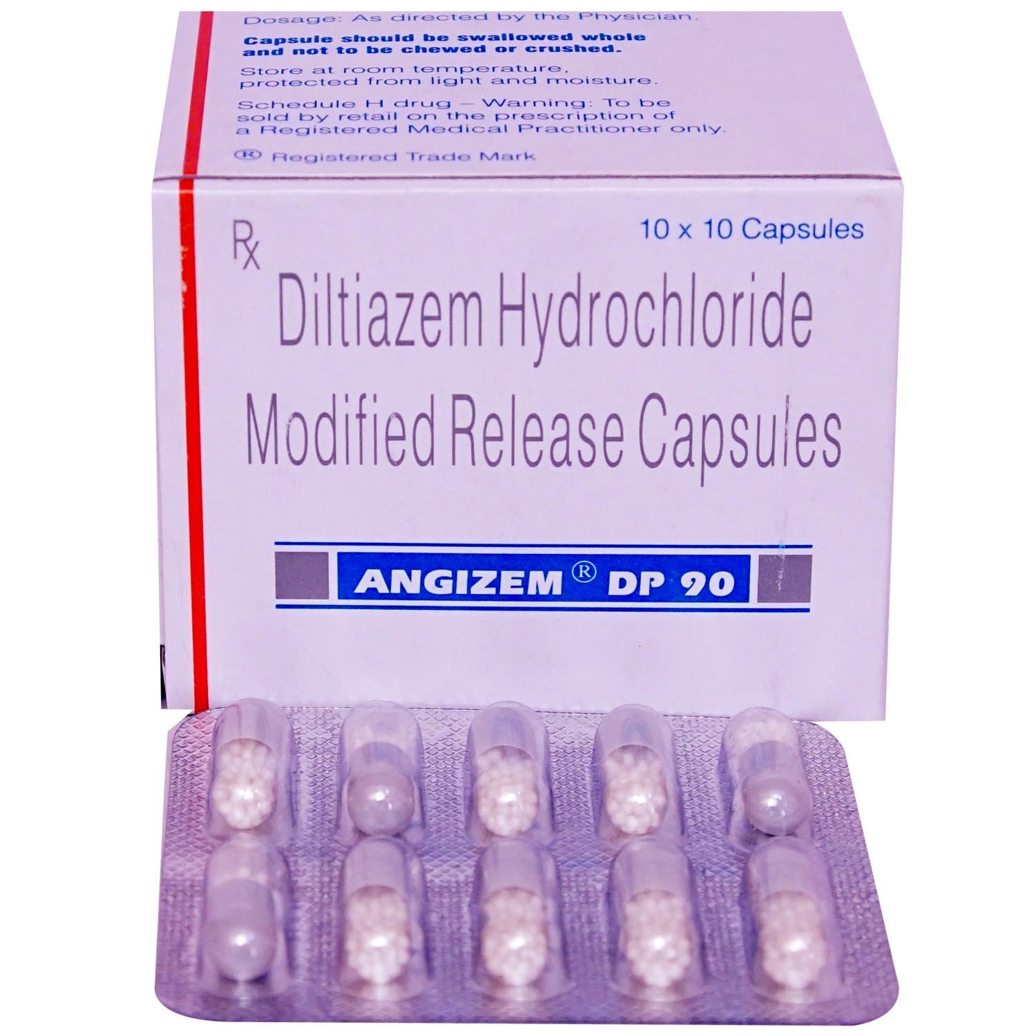 Angizem DP 90 Capsule 10's, Pack of 10 CAPSULES Angizem DP 90 Capsule 10's, Pack of 10 CAPSULES