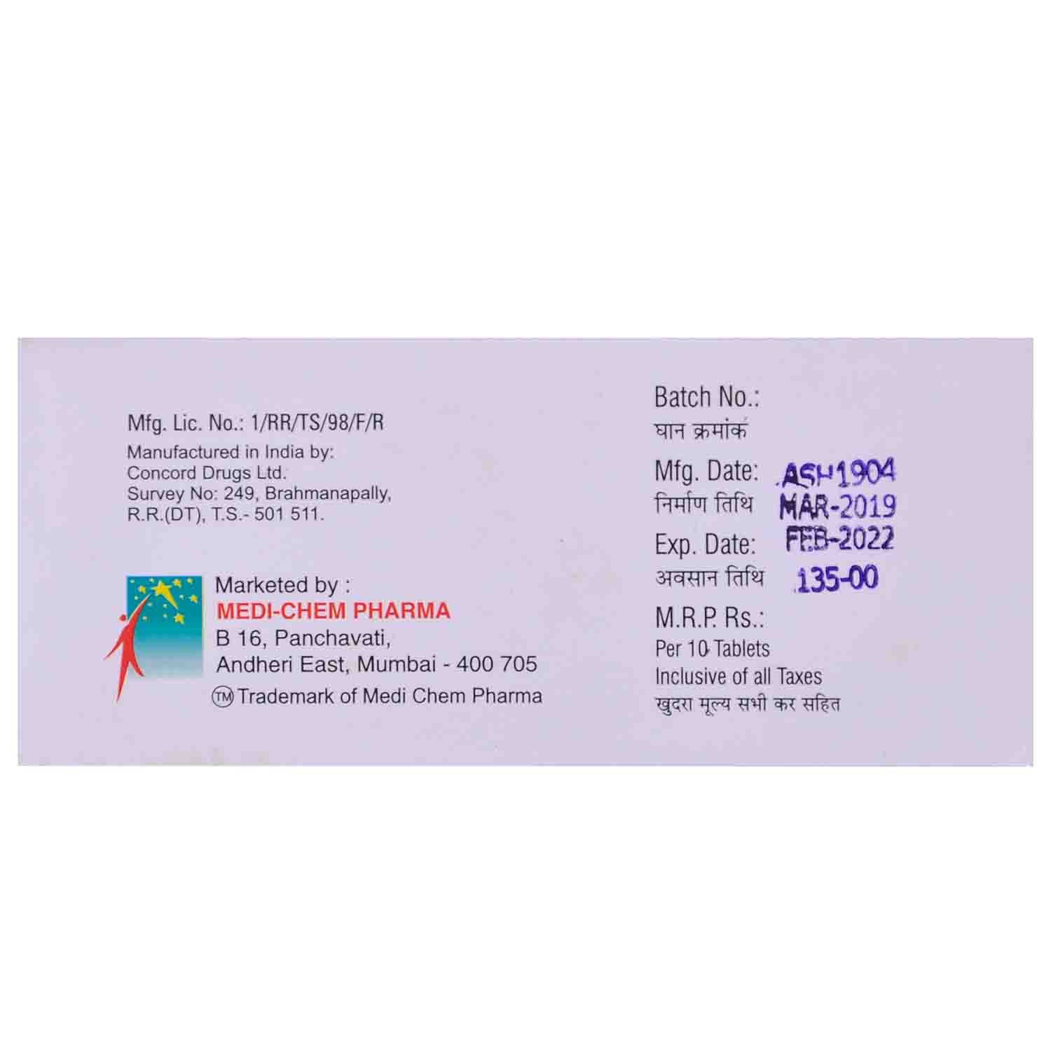 Angiosart 80H Tablet 10's, Pack of 10 Angiosart 80H Tablet 10's, Pack of 10