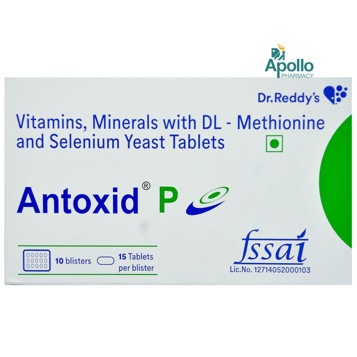 Antoxid P Tablet 15's, Pack of 15 Antoxid P Tablet 15's, Pack of 15