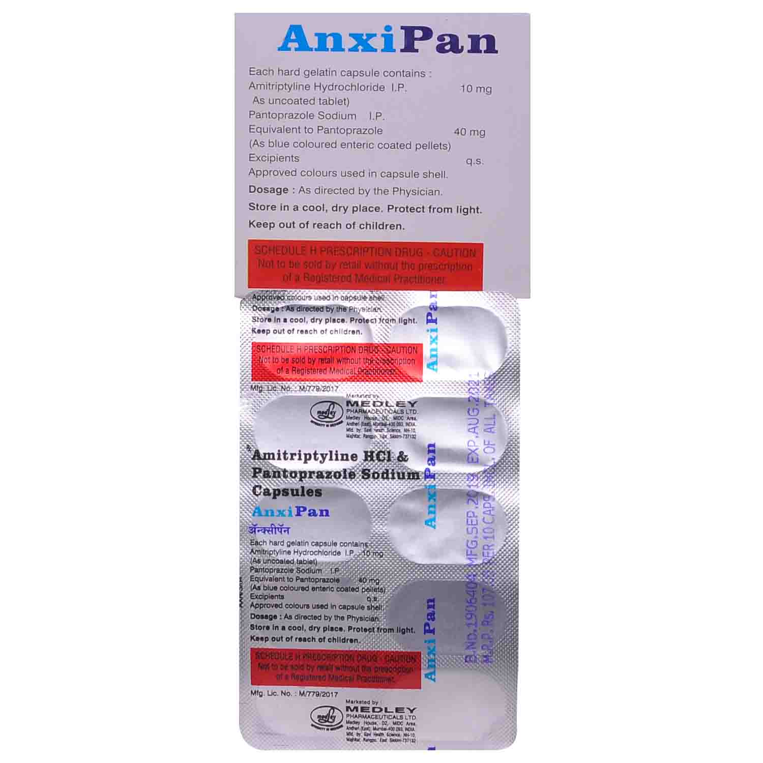 Anxipan Capsule 10's, Pack of 10 Anxipan Capsule 10's, Pack of 10