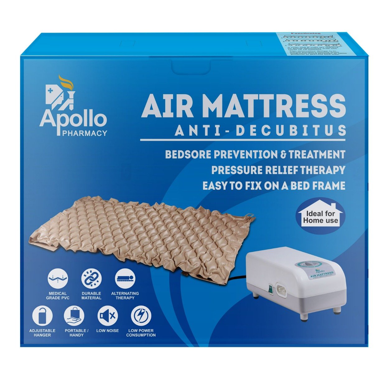 Apollo Pharmacy Air Mattress, 1 Count, Pack of 1 Apollo Pharmacy Air Mattress, 1 Count, Pack of 1