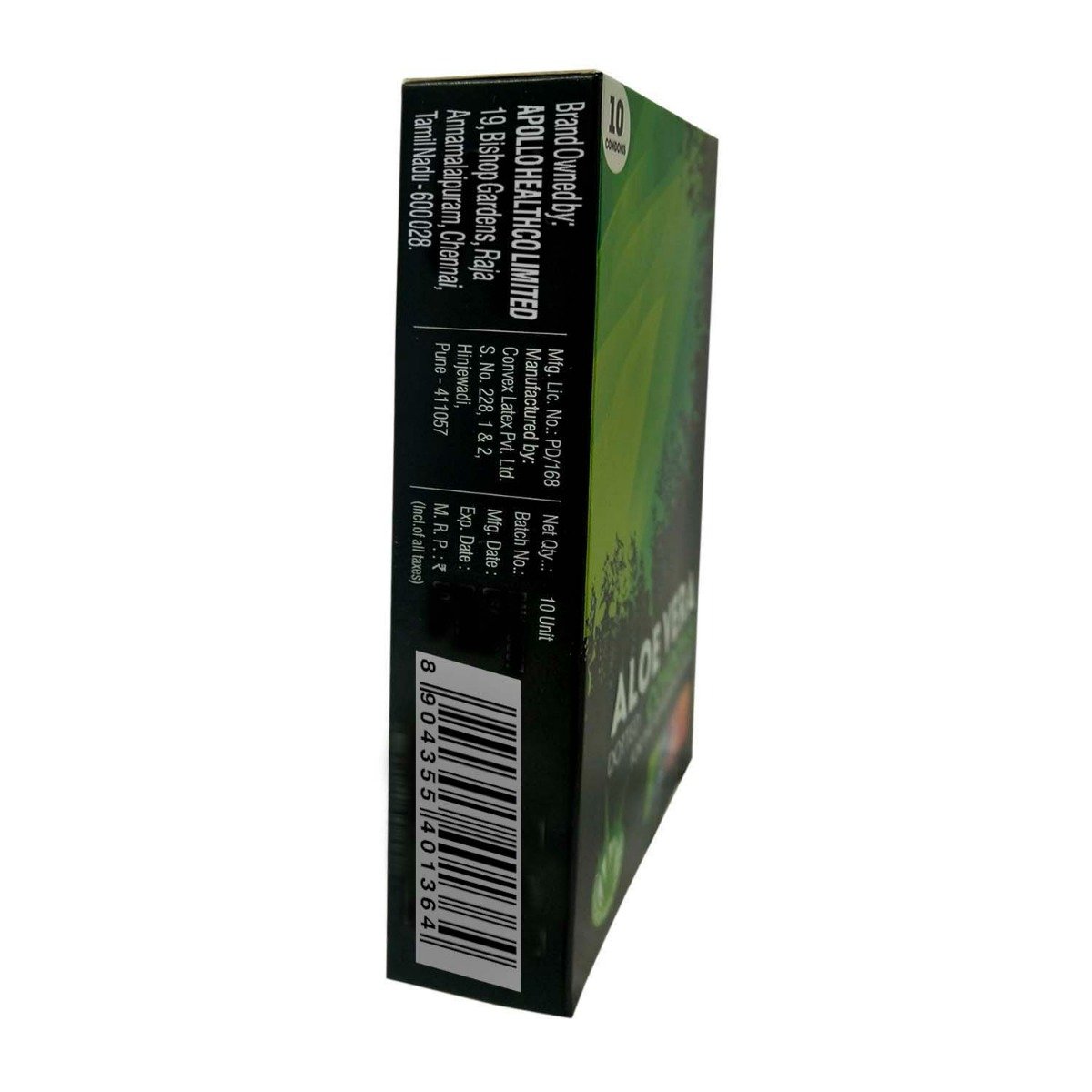 Apollo Life Aloe Vera Dotted Condoms, 10 Count, Pack of 1 Apollo Life Aloe Vera Dotted Condoms, 10 Count, Pack of 1