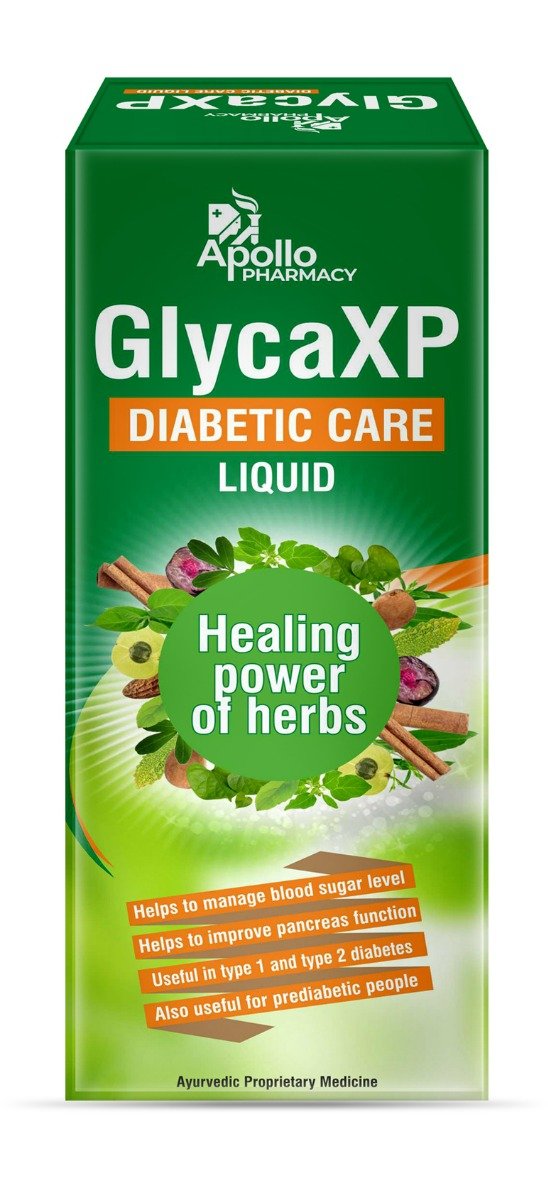Apollo Pharmacy GlycaXP Diabetic Liquid, 500 ml, Pack of 1 Apollo Pharmacy GlycaXP Diabetic Liquid, 500 ml, Pack of 1