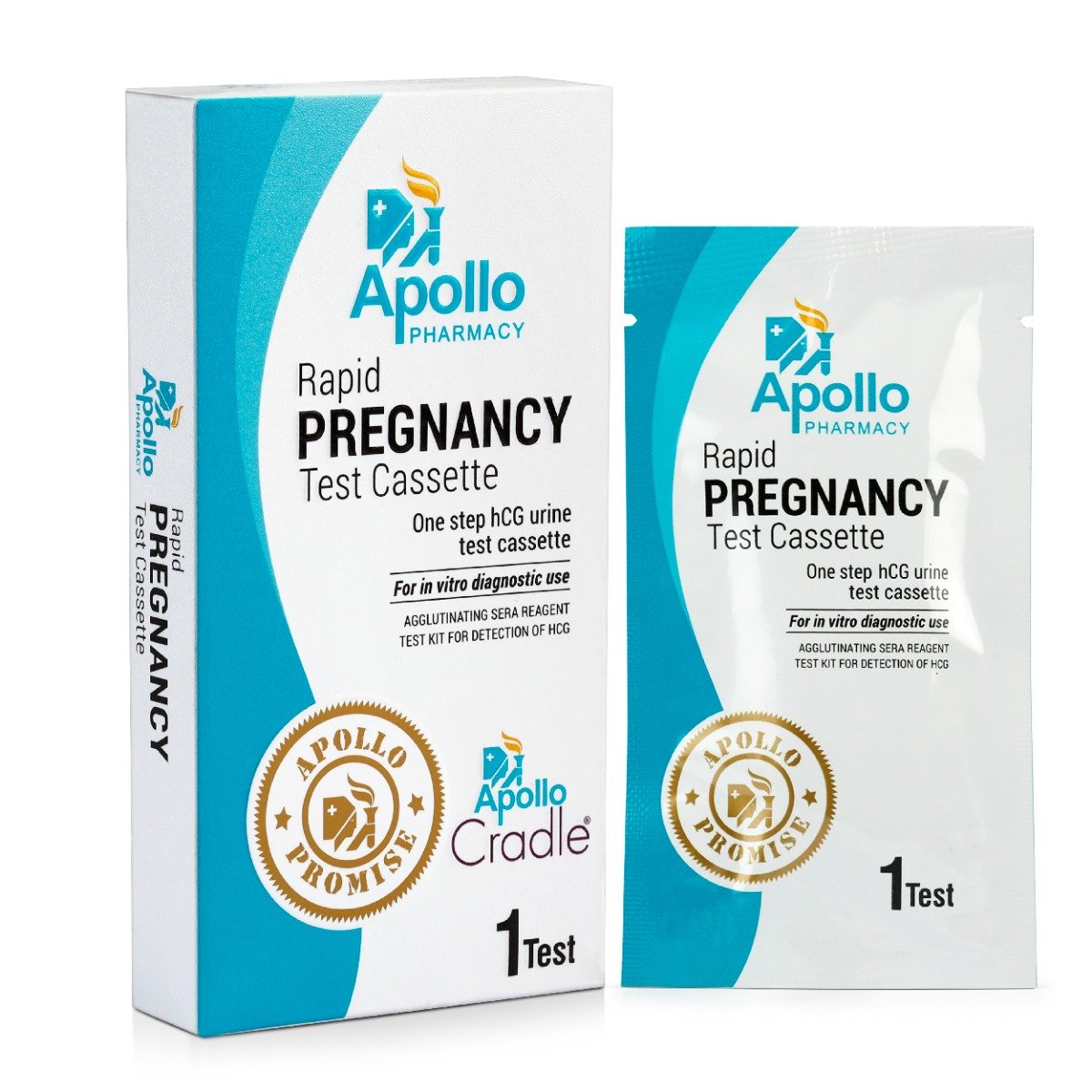 Apollo Pharmacy Rapid Pregnancy Test Cassette, 1 Count, Pack of 1 Apollo Pharmacy Rapid Pregnancy Test Cassette, 1 Count, Pack of 1