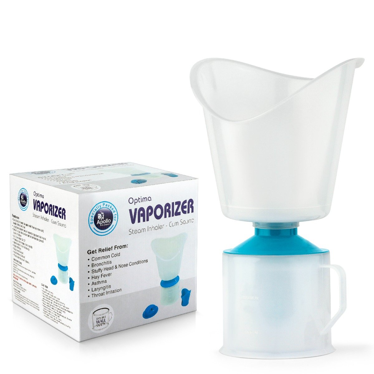 Apollo Pharmacy Steam Inhaler Vaporizer, 1 Count, Pack of 1 Apollo Pharmacy Steam Inhaler Vaporizer, 1 Count, Pack of 1