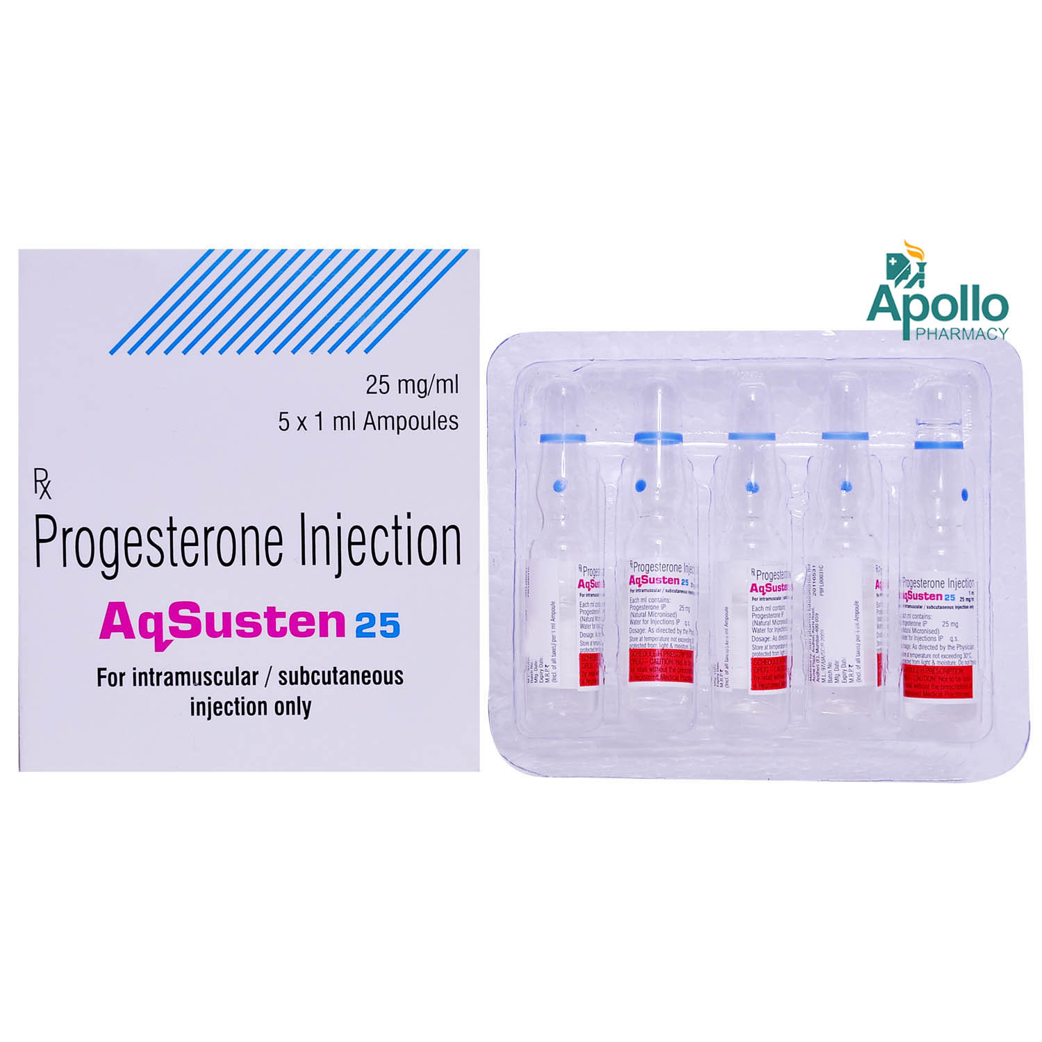 Aqsusten 25 mg Injection 1.119 ml, Pack of 1 Injection Aqsusten 25 mg Injection 1.119 ml, Pack of 1 Injection