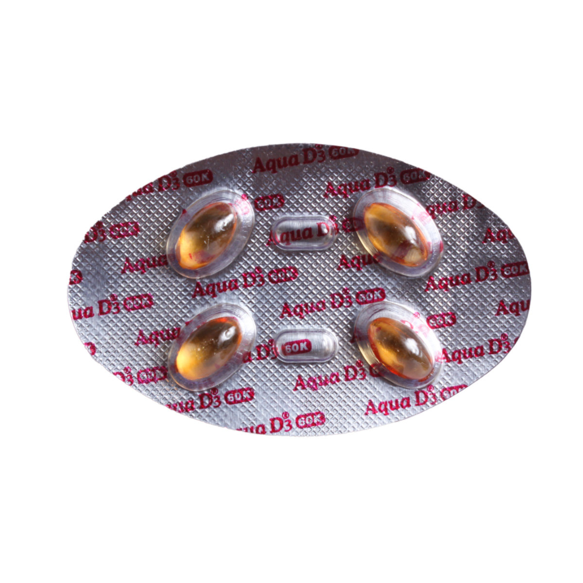 Aqua D3 60K Capsule 4's, Pack of 4 Aqua D3 60K Capsule 4's, Pack of 4