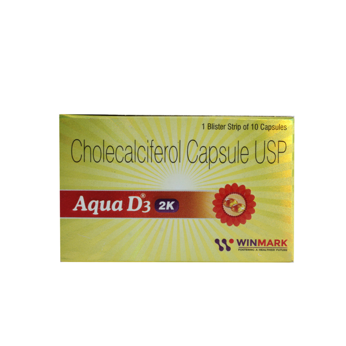 Aqua D3 2K Capsule 10's, Pack of 10 Aqua D3 2K Capsule 10's, Pack of 10