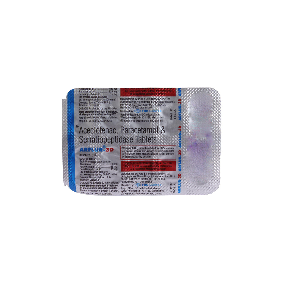 Arflur-3D Tablet 10's, Pack of 10 TabletS Arflur-3D Tablet 10's, Pack of 10 TabletS