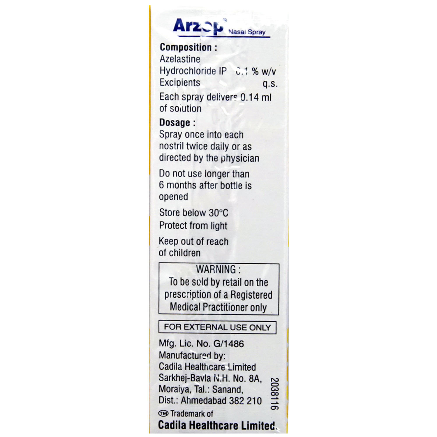 Arzep Nasal Spray 10 ml, Pack of 1 SPRAY Arzep Nasal Spray 10 ml, Pack of 1 SPRAY