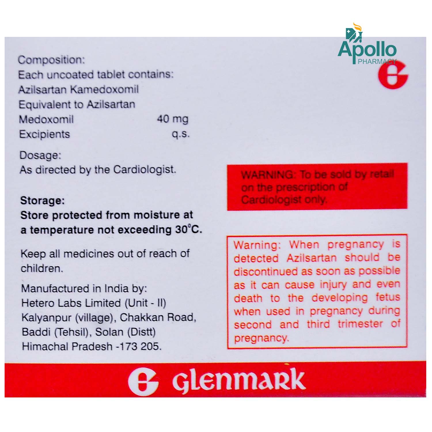 Asar 40 Tablet 10's, Pack of 10 TABLETS Asar 40 Tablet 10's, Pack of 10 TABLETS