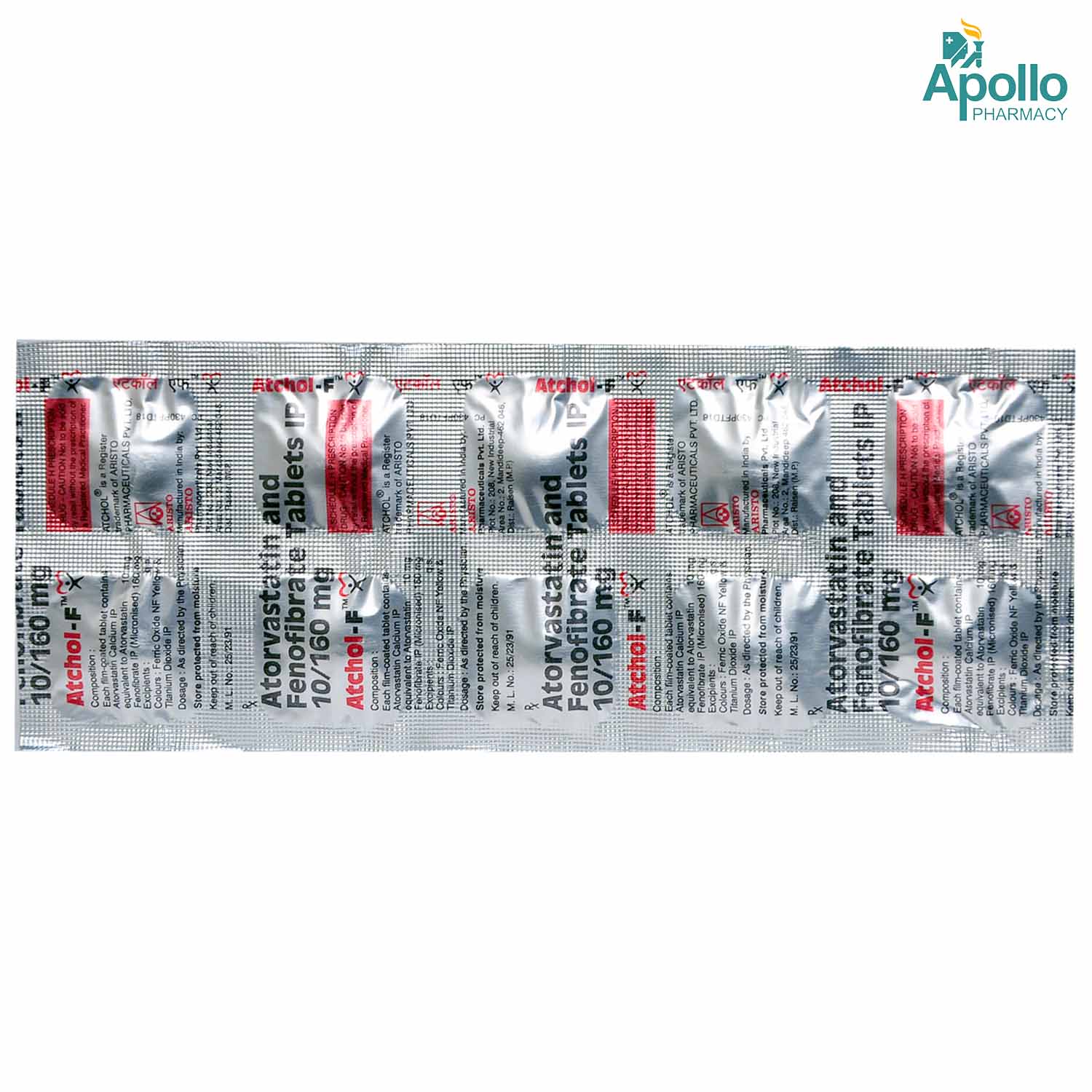 Atchol-F Tablet 10's, Pack of 10 TABLETS Atchol-F Tablet 10's, Pack of 10 TABLETS