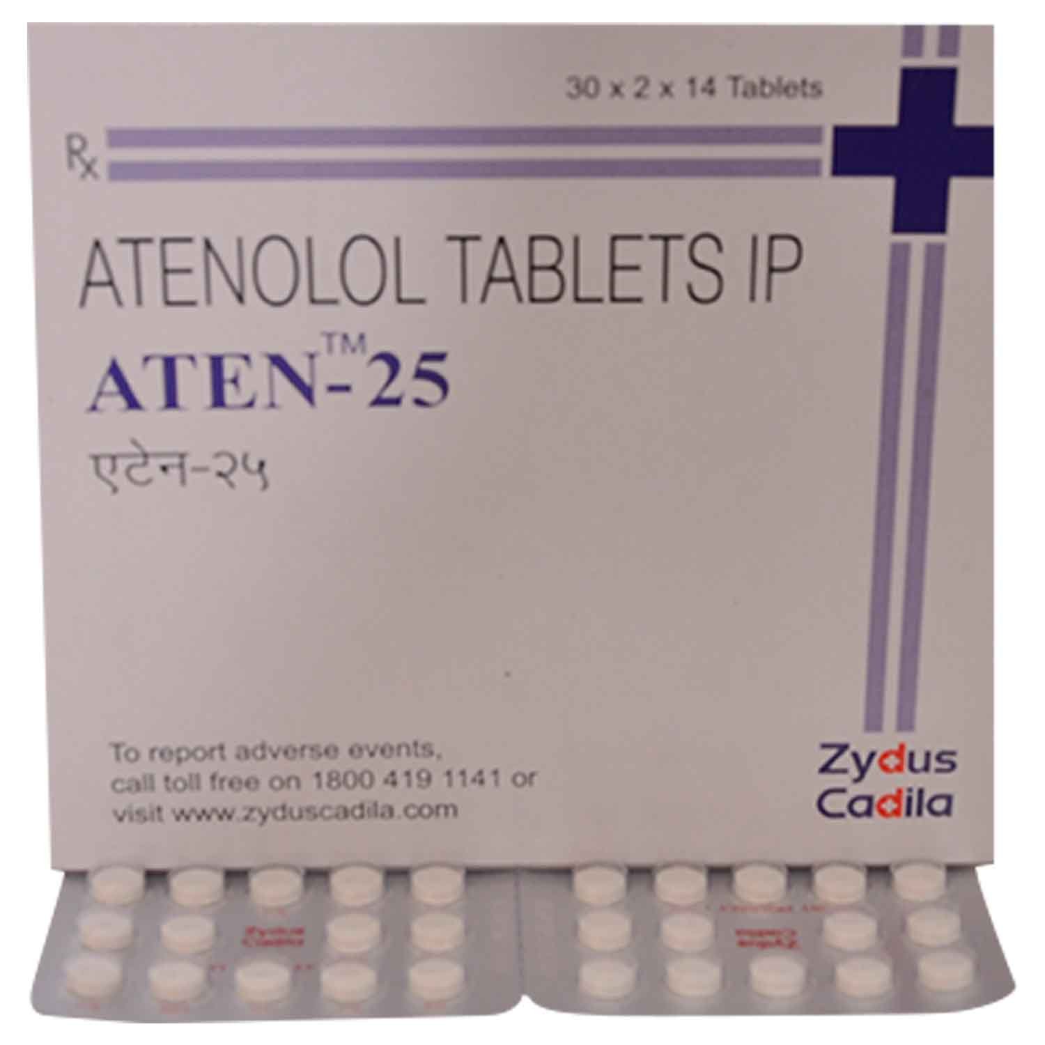 Atenex 25 Tablet 14's, Pack of 14 TABLETS Atenex 25 Tablet 14's, Pack of 14 TABLETS