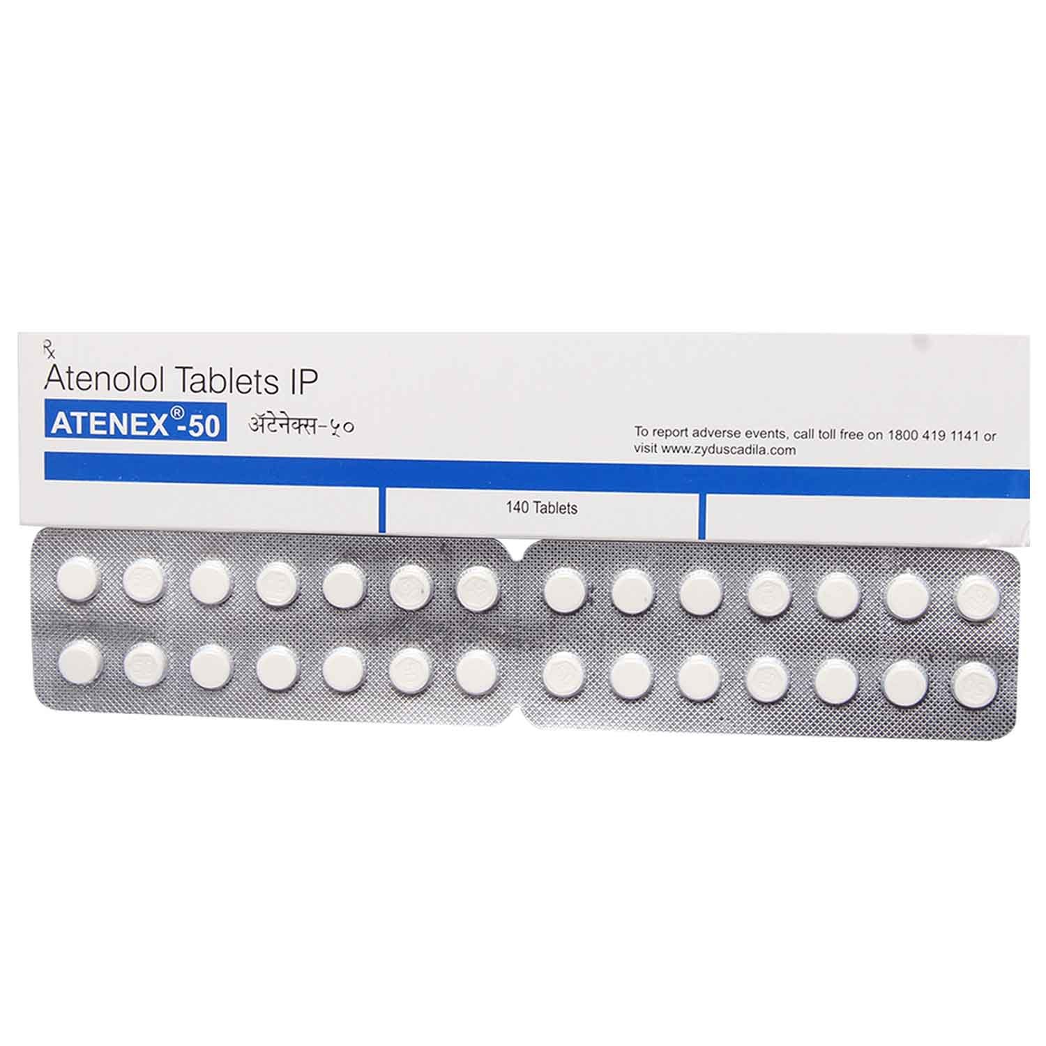 Atenex 50 Tablet 14's, Pack of 14 TABLETS Atenex 50 Tablet 14's, Pack of 14 TABLETS