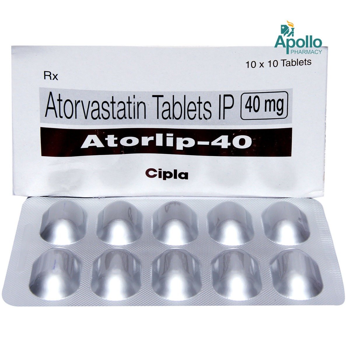 Atorlip 40 Tablet 10's, Pack of 10 TABLETS Atorlip 40 Tablet 10's, Pack of 10 TABLETS