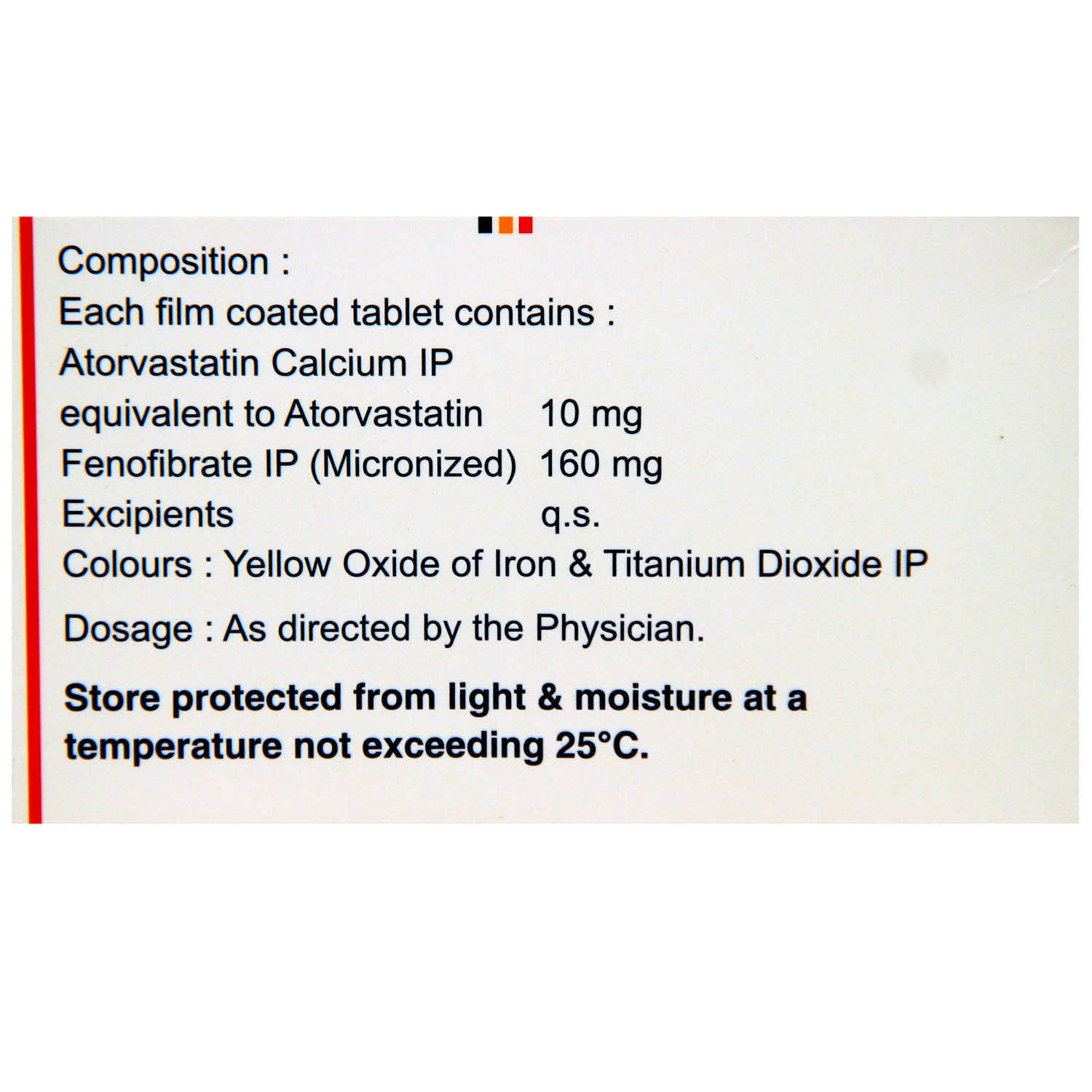 Atorec F Tablet 10's, Pack of 10 TABLETS Atorec F Tablet 10's, Pack of 10 TABLETS