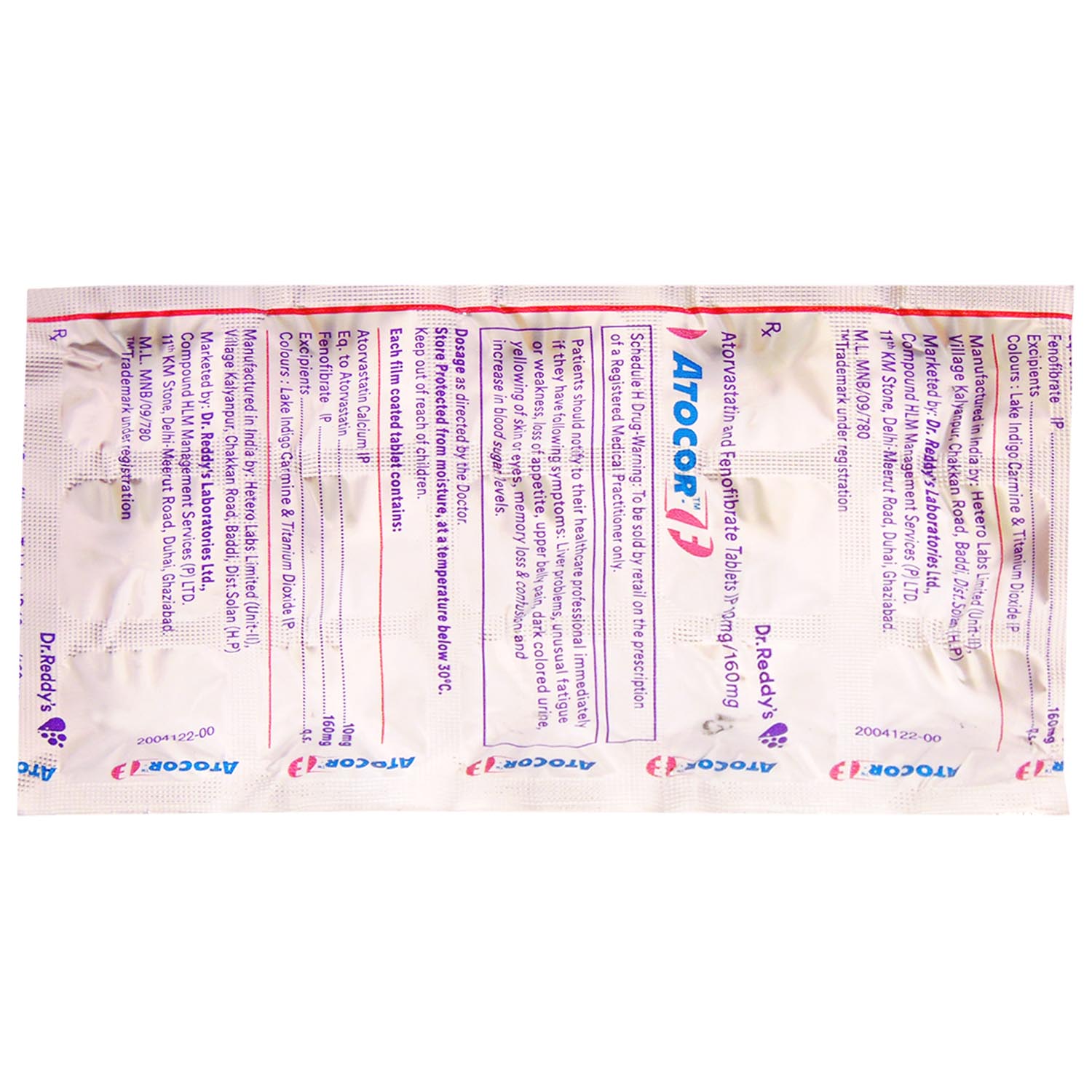 Atocor-F Tablet 15's, Pack of 15 TABLETS Atocor-F Tablet 15's, Pack of 15 TABLETS