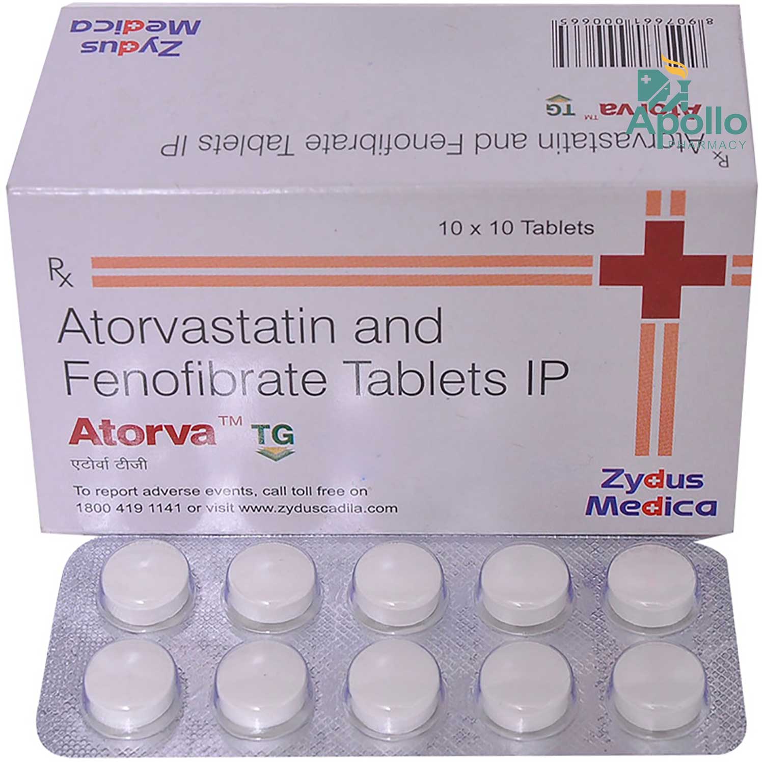 Atorva TG Tablet 10's, Pack of 10 TabletS Atorva TG Tablet 10's, Pack of 10 TabletS