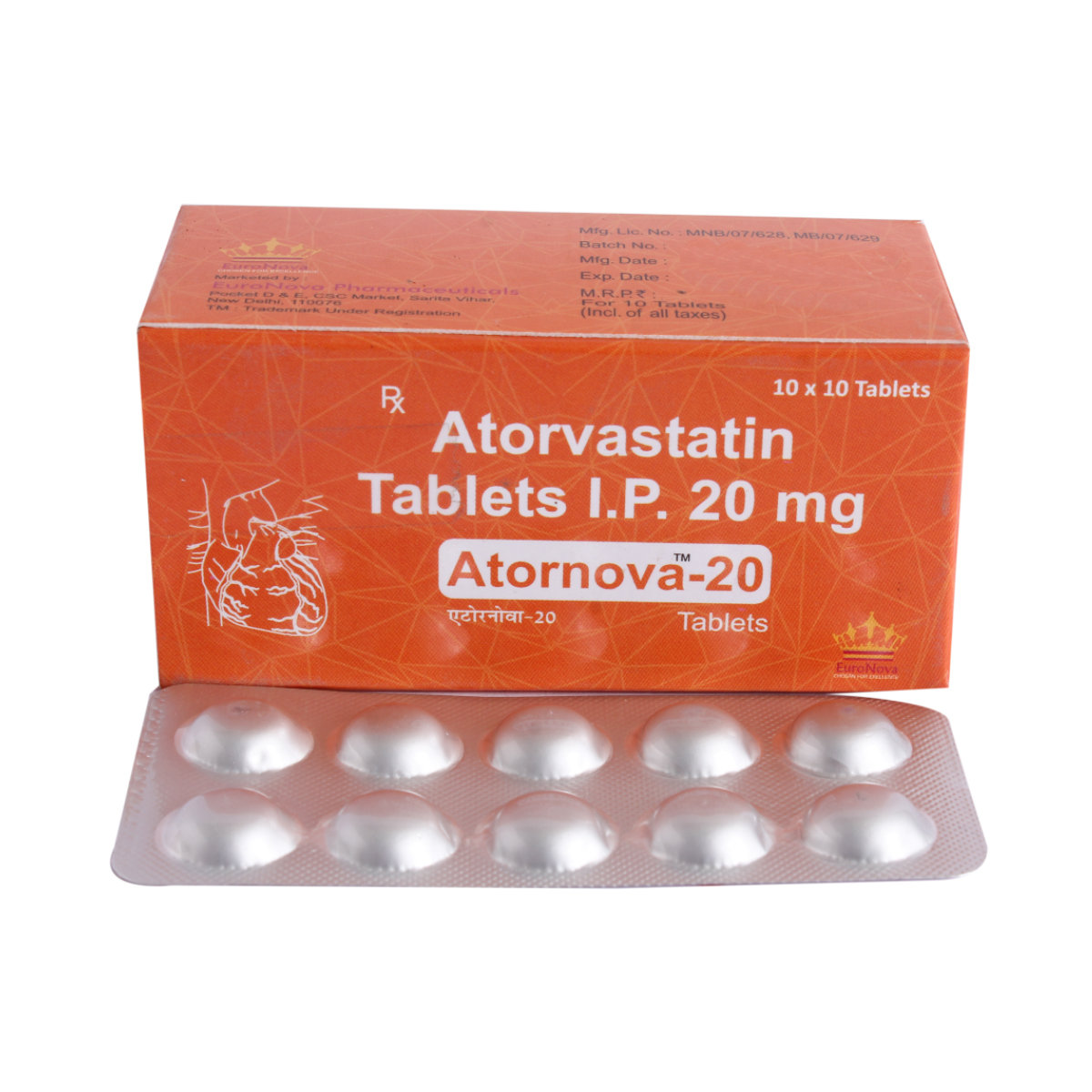 Atornova-20 Tablet 10's, Pack of 10 TABLETS Atornova-20 Tablet 10's, Pack of 10 TABLETS