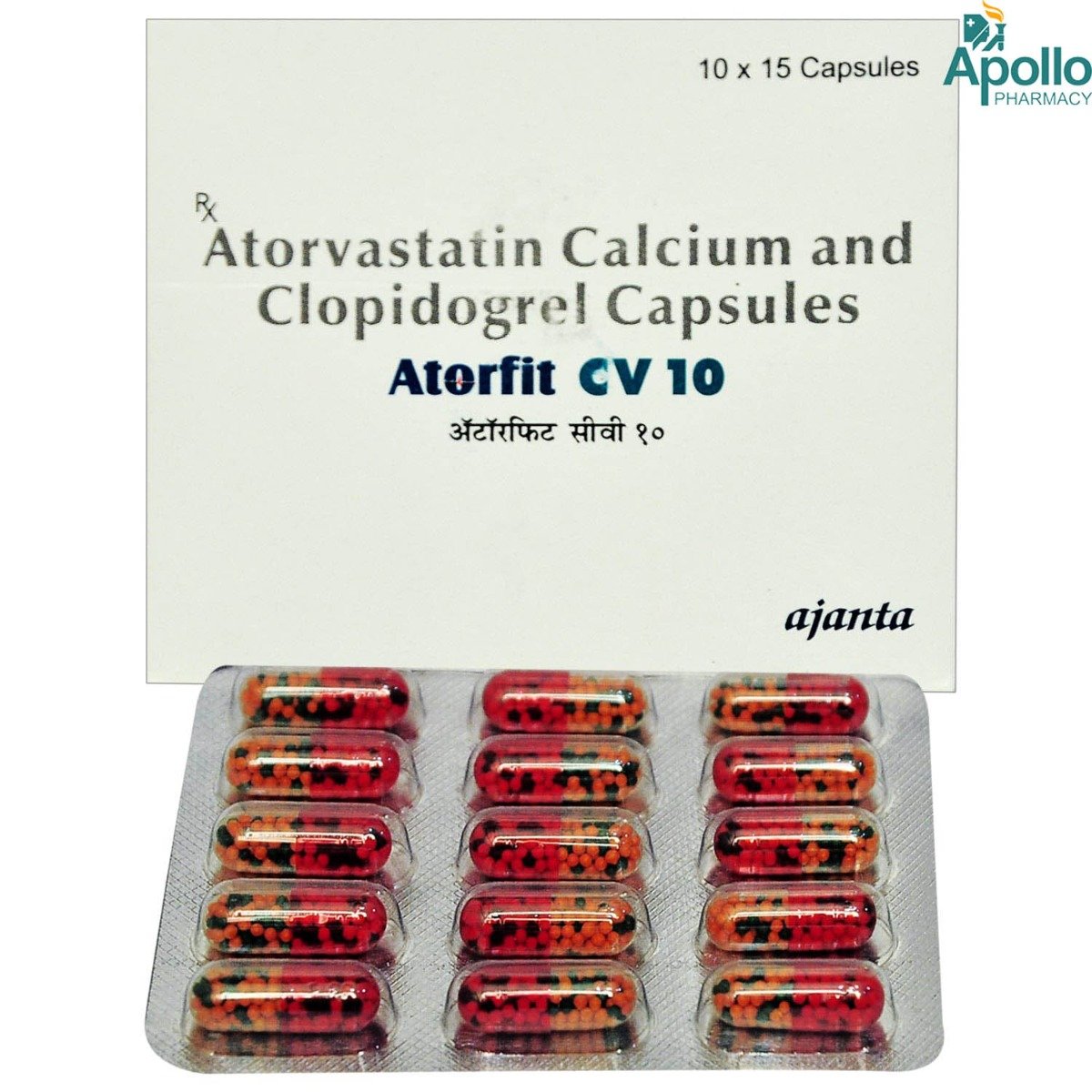 Atorfit CV 10 Capsule 15's, Pack of 15 CAPSULES Atorfit CV 10 Capsule 15's, Pack of 15 CAPSULES