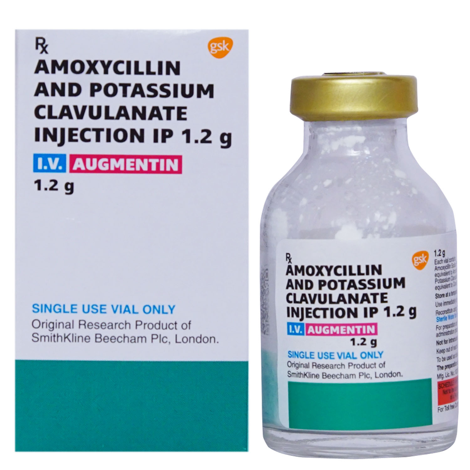 Augmentin 1.2 gm Injection 1's, Pack of 1 INJECTION Augmentin 1.2 gm Injection 1's, Pack of 1 INJECTION