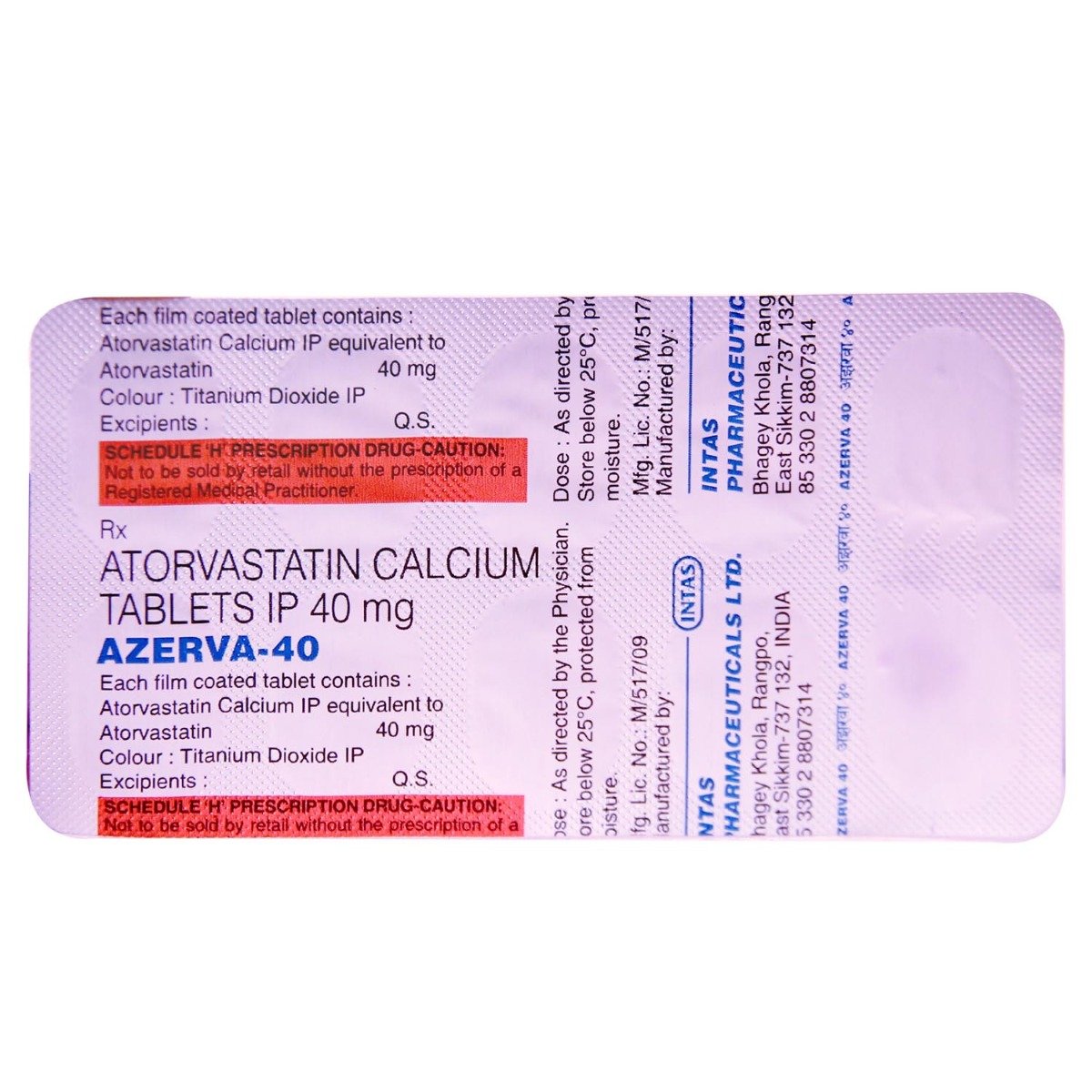 Azerva 40 Tablet 10's, Pack of 10 TABLETS Azerva 40 Tablet 10's, Pack of 10 TABLETS