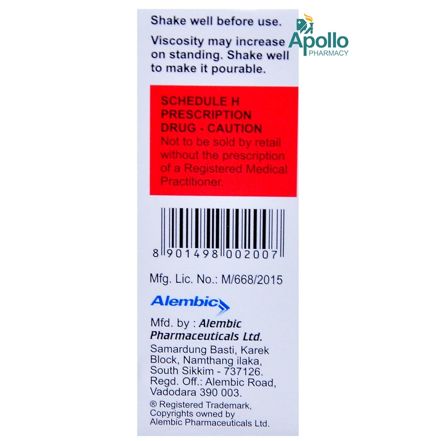 Azithral XL 100 Liquid 30 ml, Pack of 1 Suspension Azithral XL 100 Liquid 30 ml, Pack of 1 Suspension