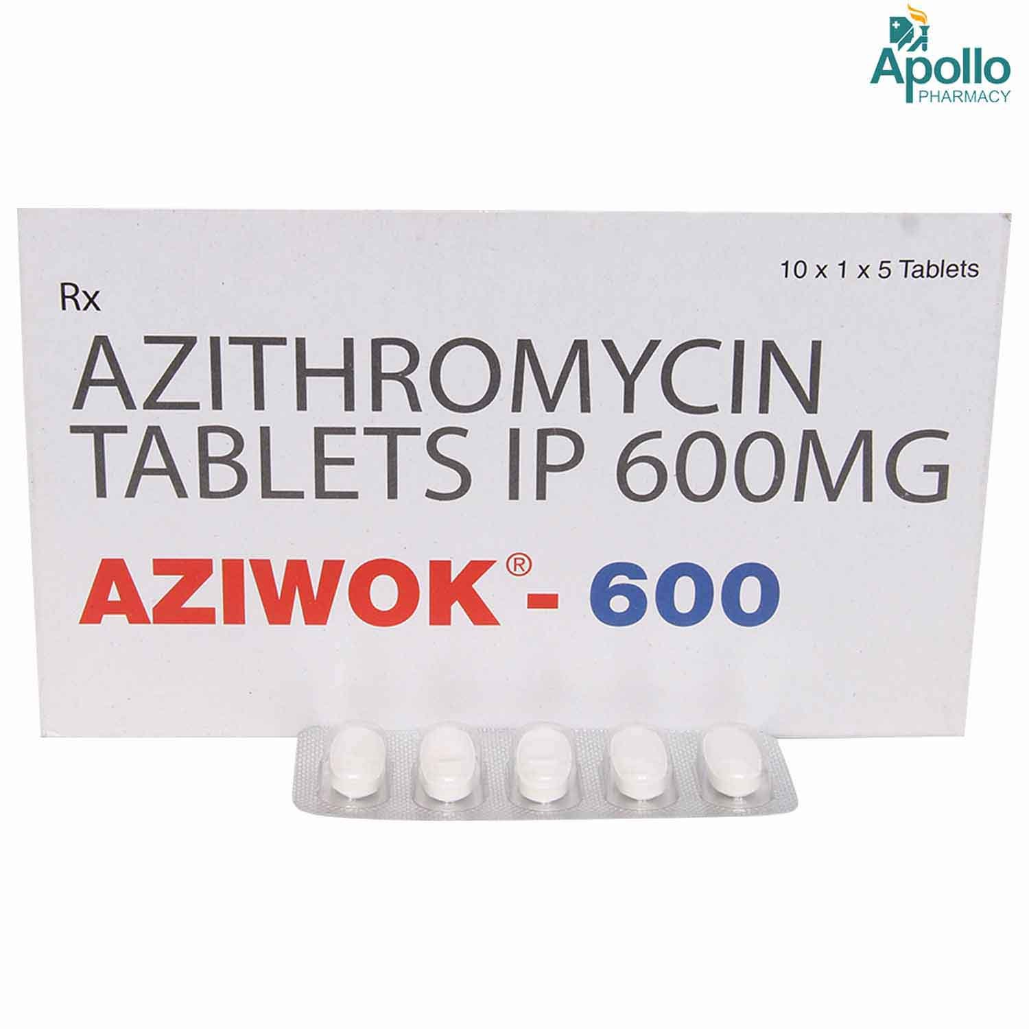 Aziwok 600 Tablet 5`s, Pack of 5 TABLETS Aziwok 600 Tablet 5`s, Pack of 5 TABLETS