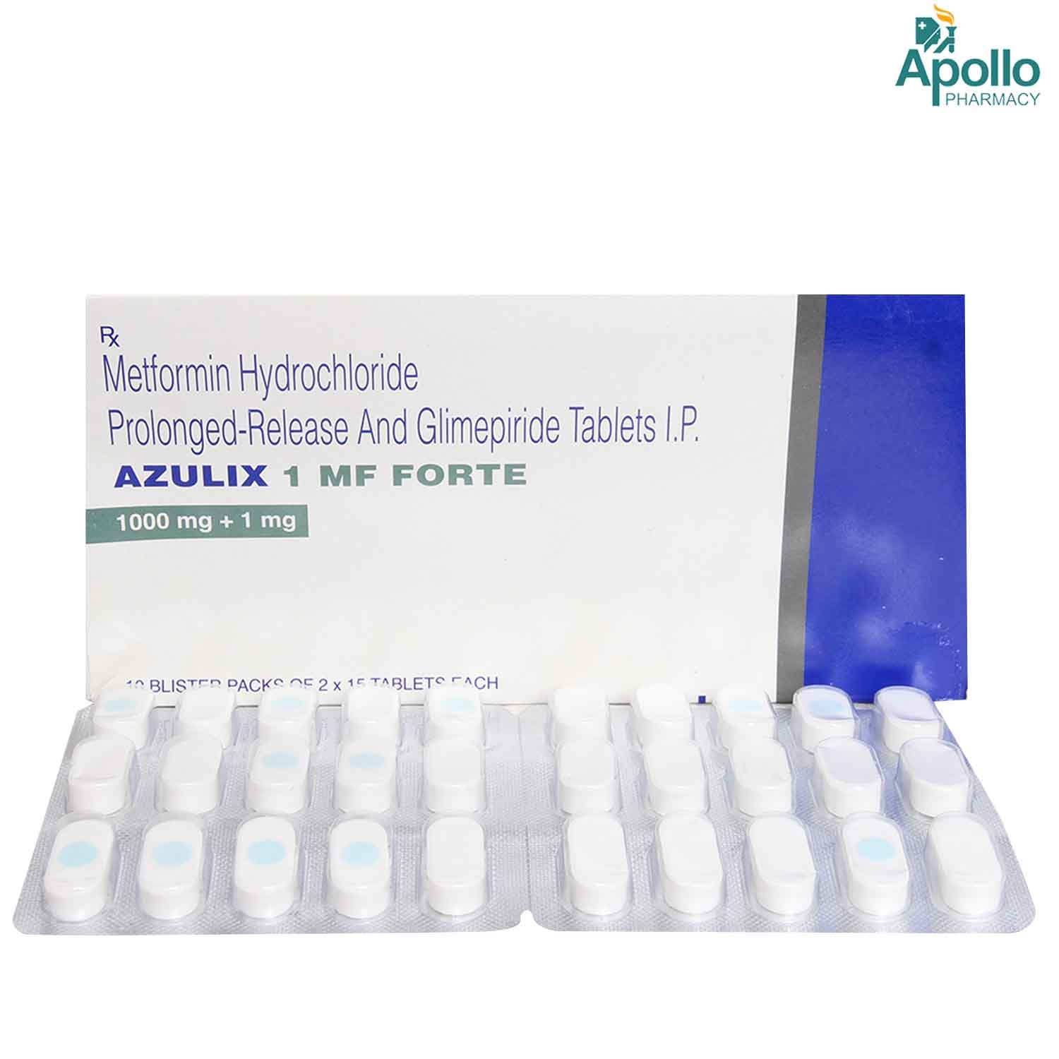 Azulix 1 MF Forte Tablet 15's, Pack of 15 TABLETS Azulix 1 MF Forte Tablet 15's, Pack of 15 TABLETS