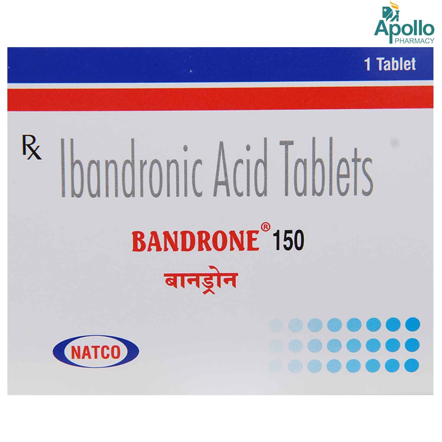 Bandrone 150 Tablet 1's, Pack of 1 TABLET Bandrone 150 Tablet 1's, Pack of 1 TABLET