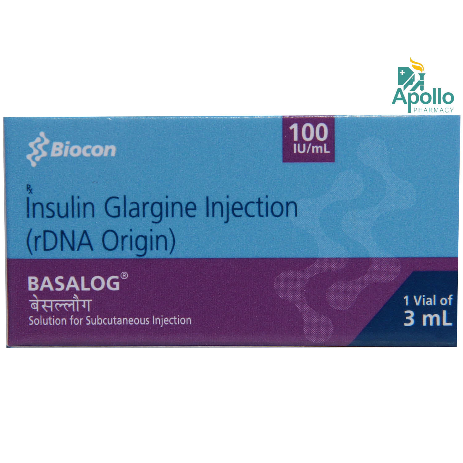 Basalog 100IU/ml Injection 3 ml, Pack of 1 Injection Basalog 100IU/ml Injection 3 ml, Pack of 1 Injection