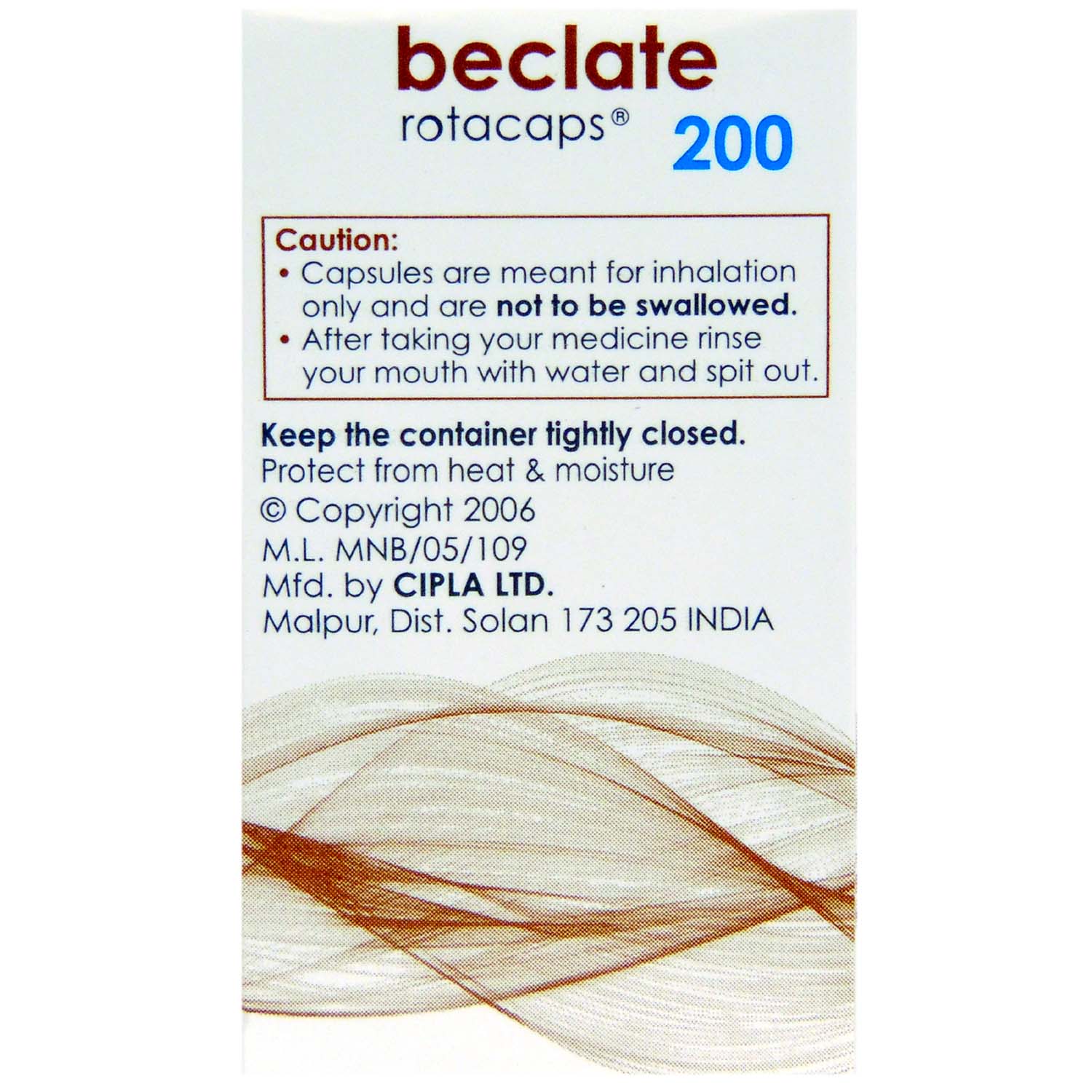 Beclate 200 Rotacap 30's, Pack of 1 ROTACAP Beclate 200 Rotacap 30's, Pack of 1 ROTACAP