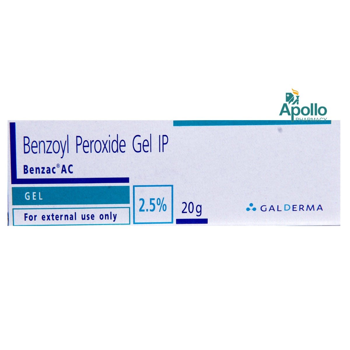 Benzac AC 2.5% Gel 20 gm, Pack of 1 Benzac AC 2.5% Gel 20 gm, Pack of 1