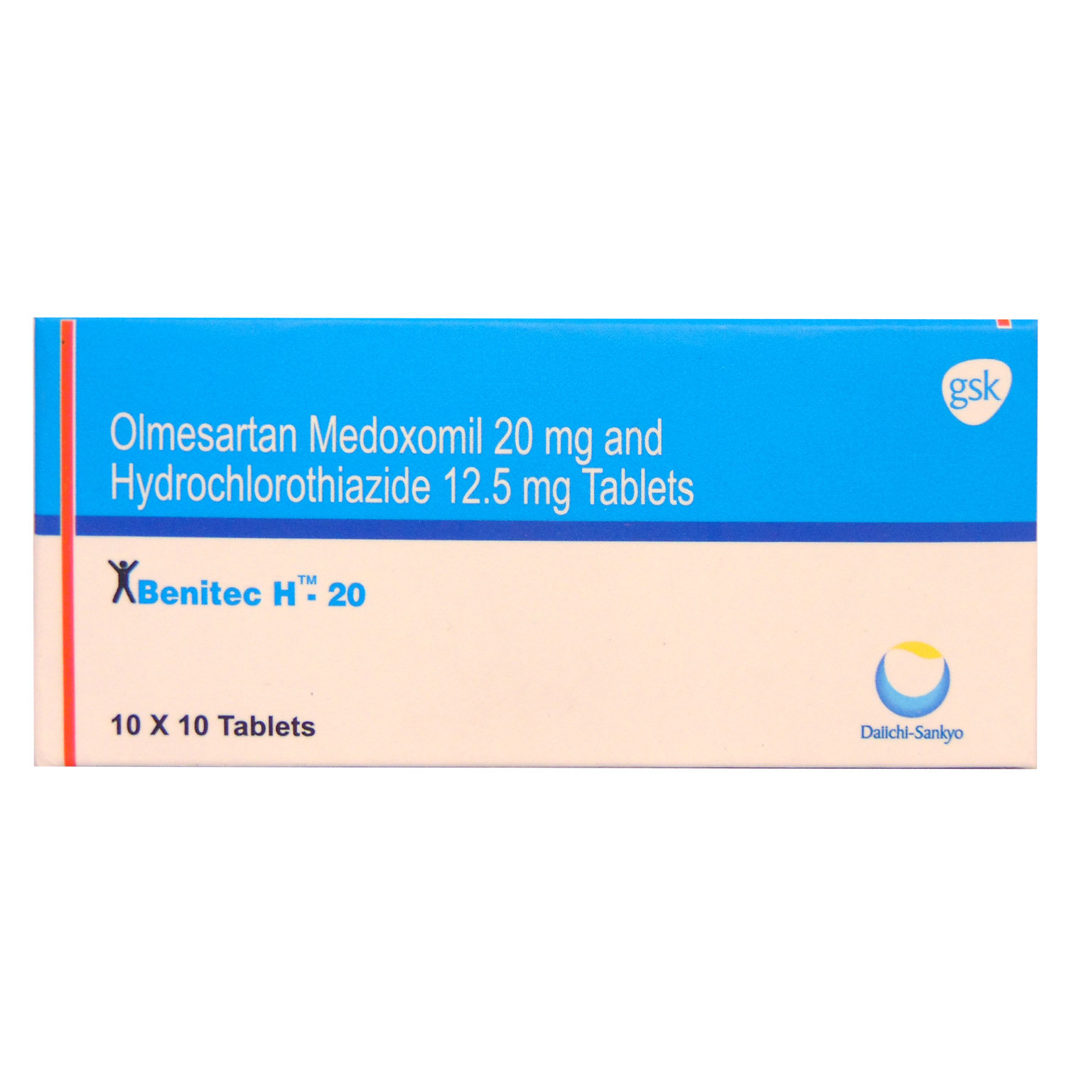 BENITEC H 20MG TABLET, Pack of 10 TABLETS BENITEC H 20MG TABLET, Pack of 10 TABLETS