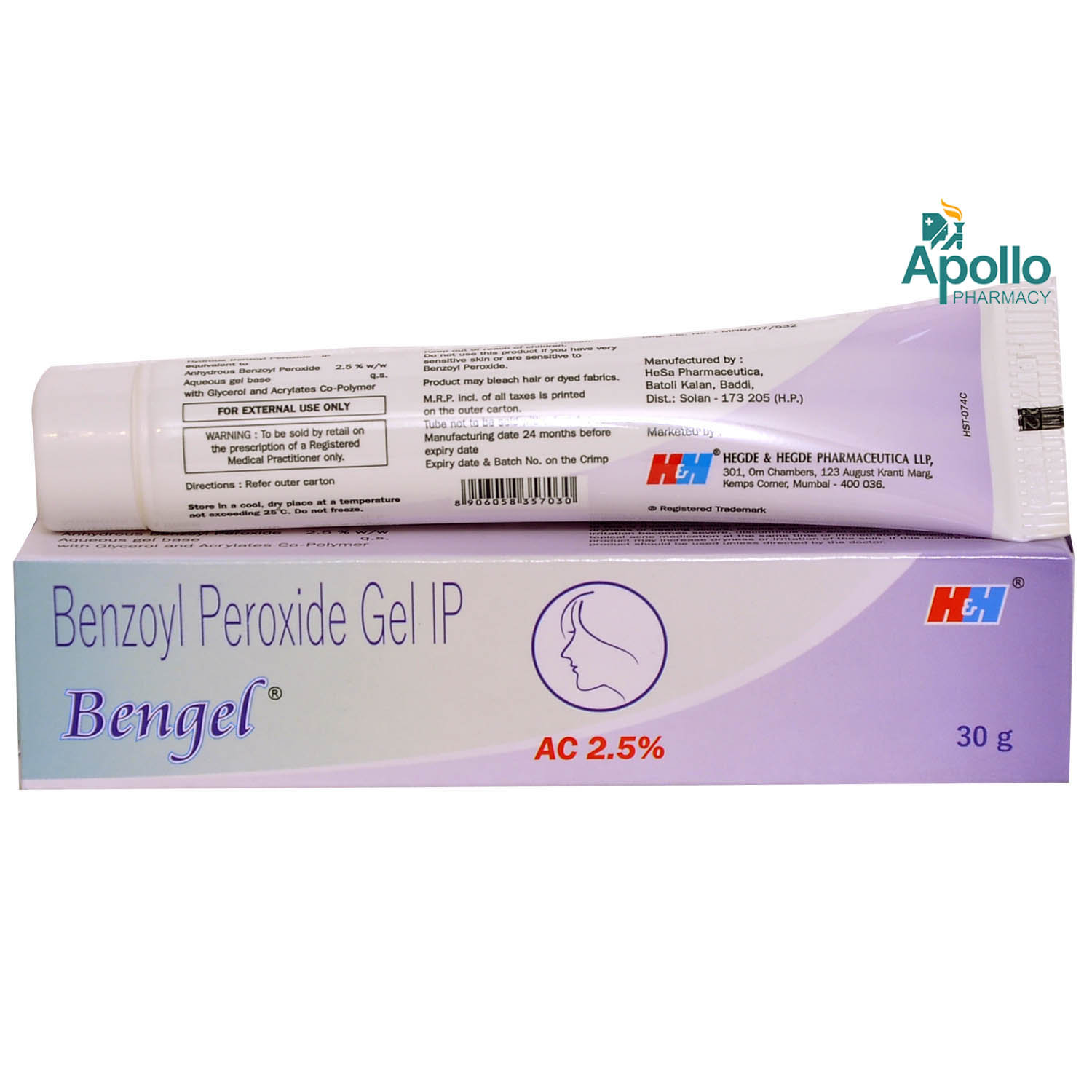 Bengel AC 2.5% Gel 30 gm, Pack of 1 GEL Bengel AC 2.5% Gel 30 gm, Pack of 1 GEL